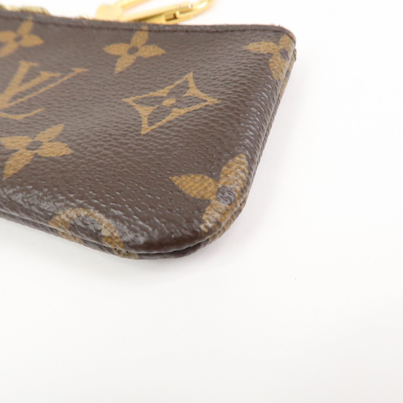 Louis Vuitton Monogram Pochette Cles Coin Case Key Case  M62650