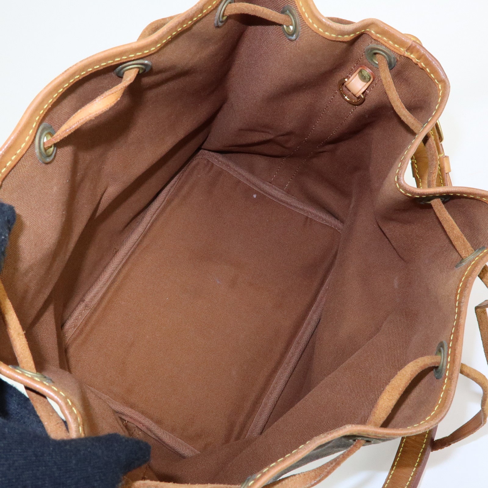 Louis Vuitton Monogram Petit Noe Shoulder Bag Brown M42226