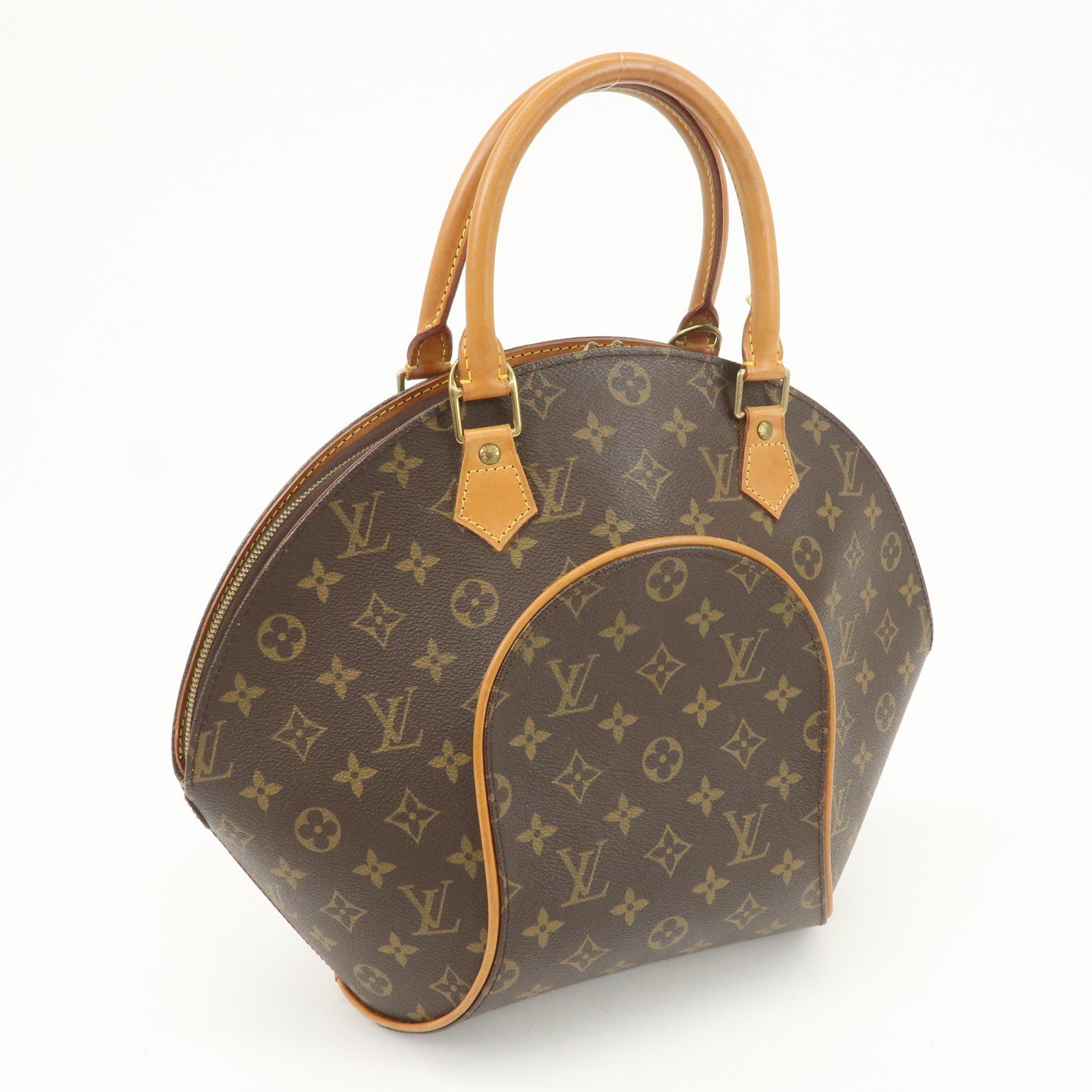 Louis Vuitton Monogram Ellipse MM Hand Bag Brown M51126