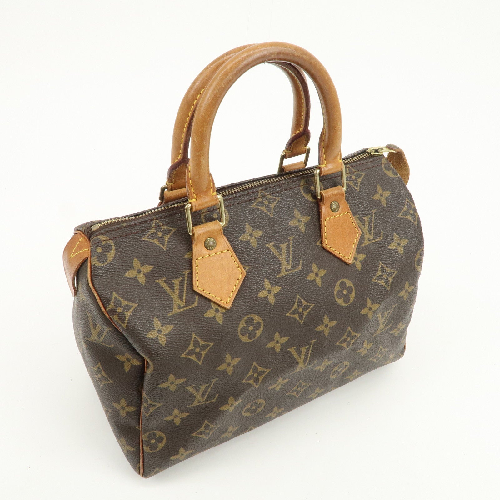 Louis Vuitton Monogram Speedy 25 Boston Bag Hand Bag Brown M41528