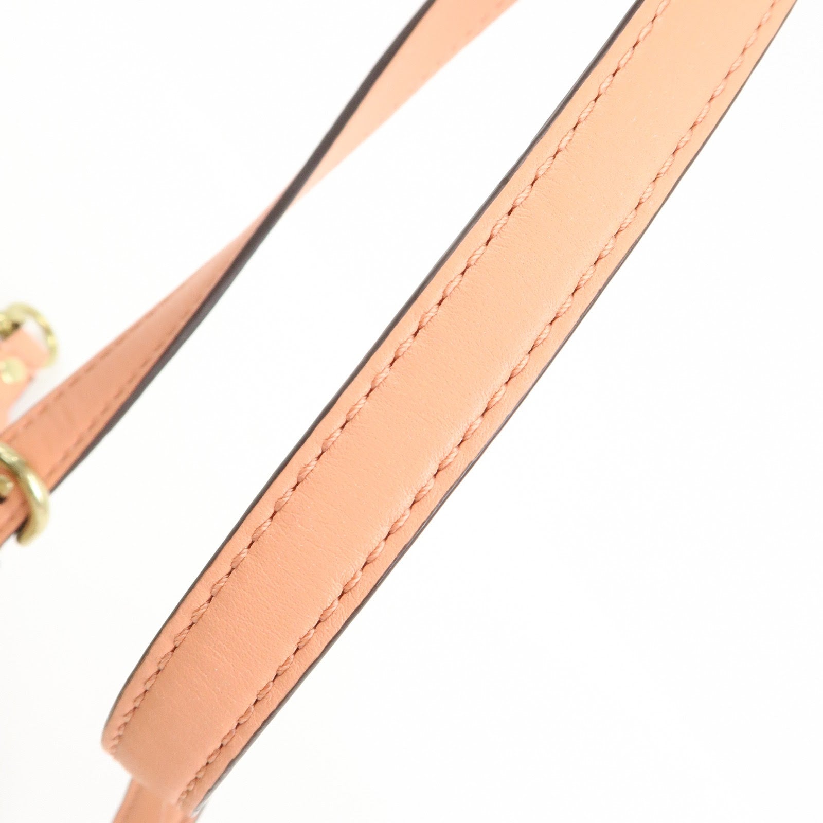 COACH Signature Canvas Leather Shoulder Crossbody Bag Beige Pink