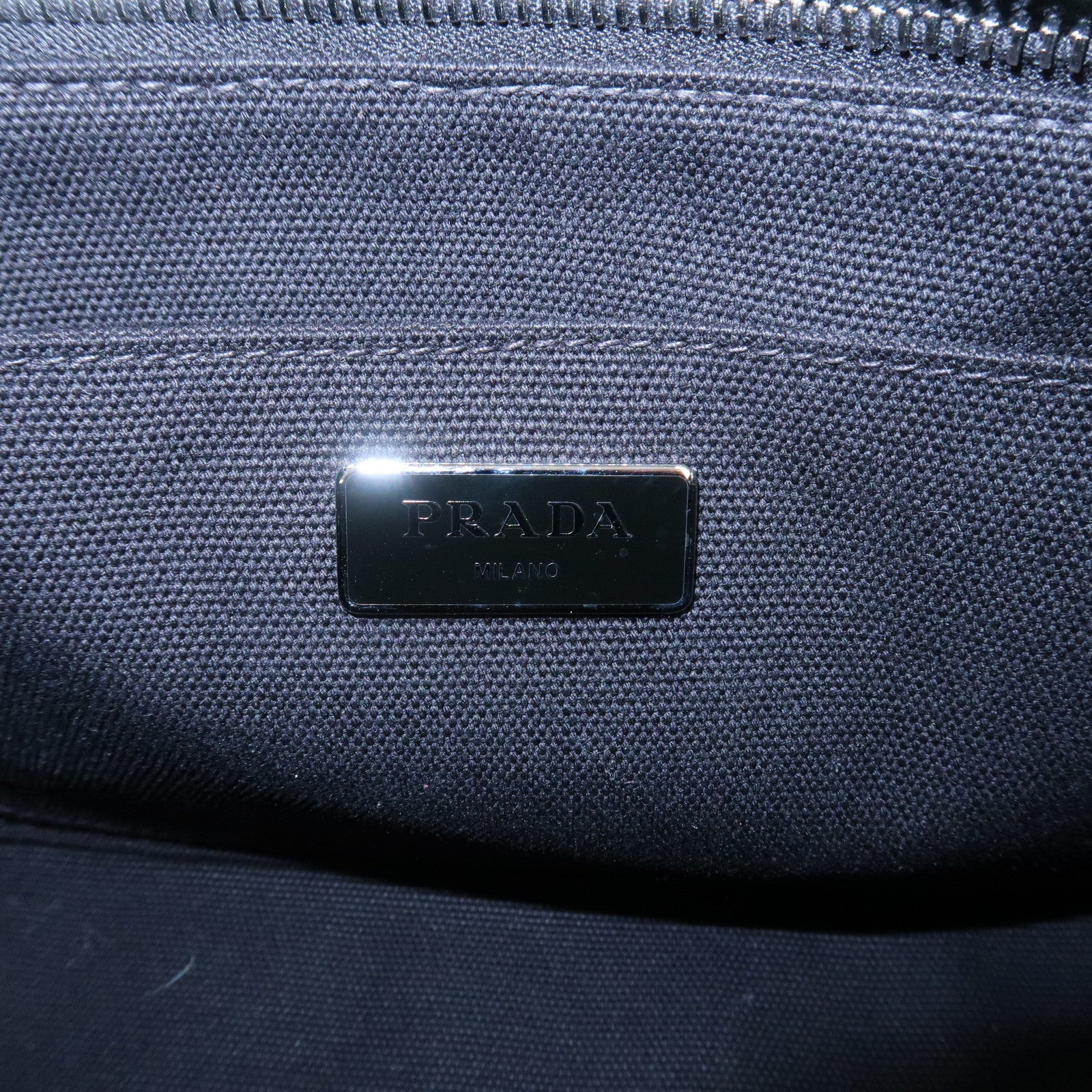 PRADA Triangle Logo Canapa Mini Canvas 2Way Bag Leopard 1BG439