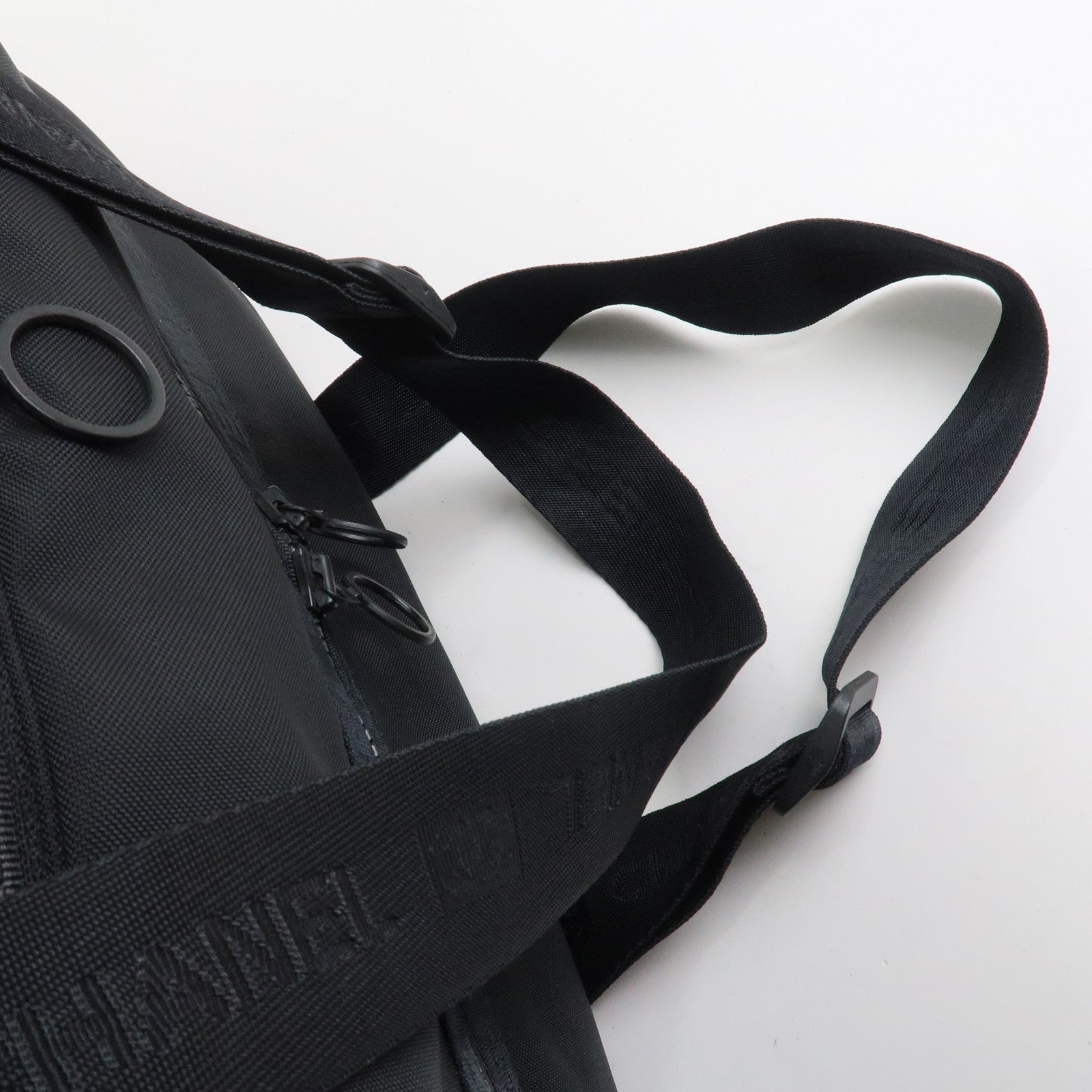 CHANEL Sport Line COCO Mark Nylon Boston Bag Shoulder Bag Black