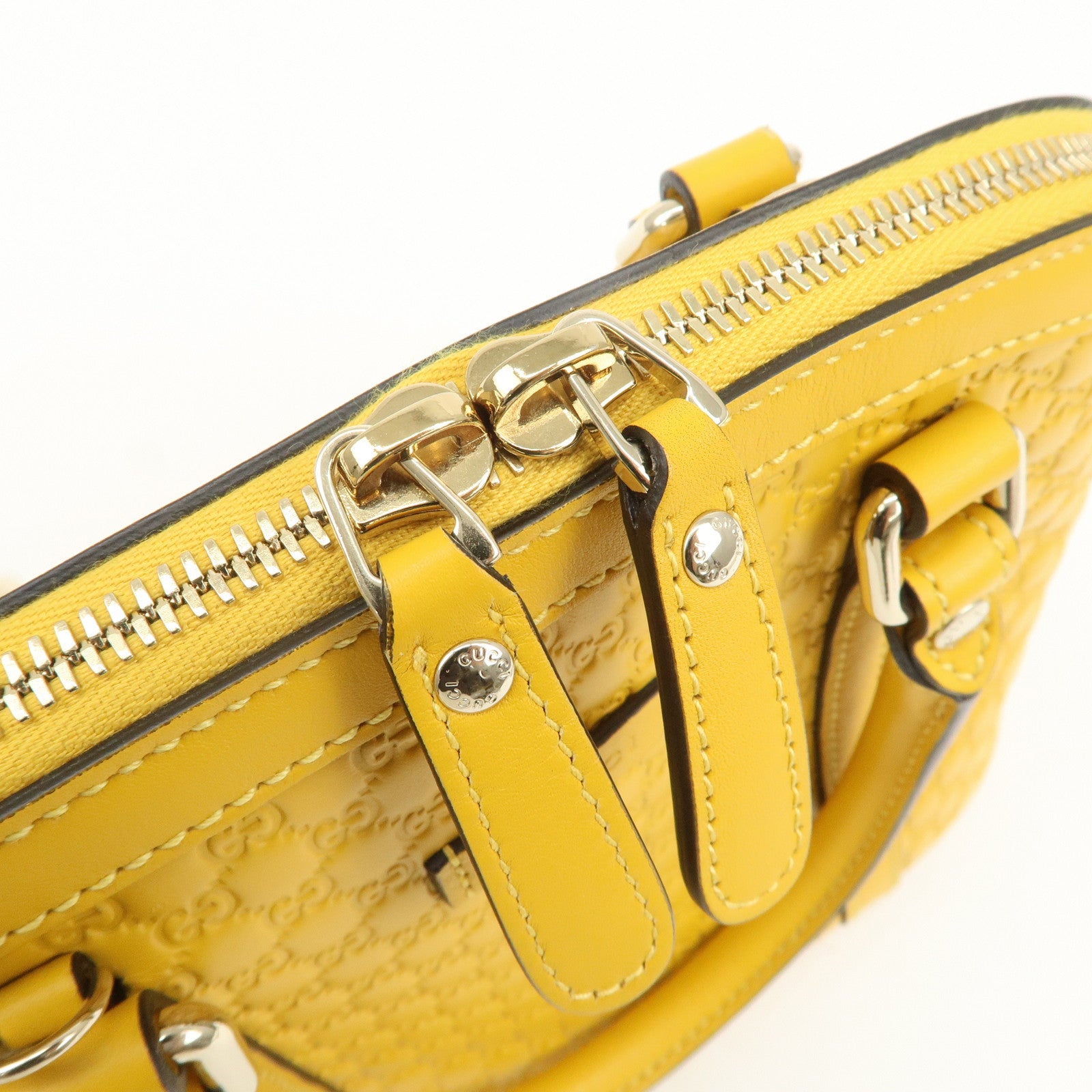GUCCI Micro Guccissima Leather 2WayBag Hand Bag Shoulder Bag 449654