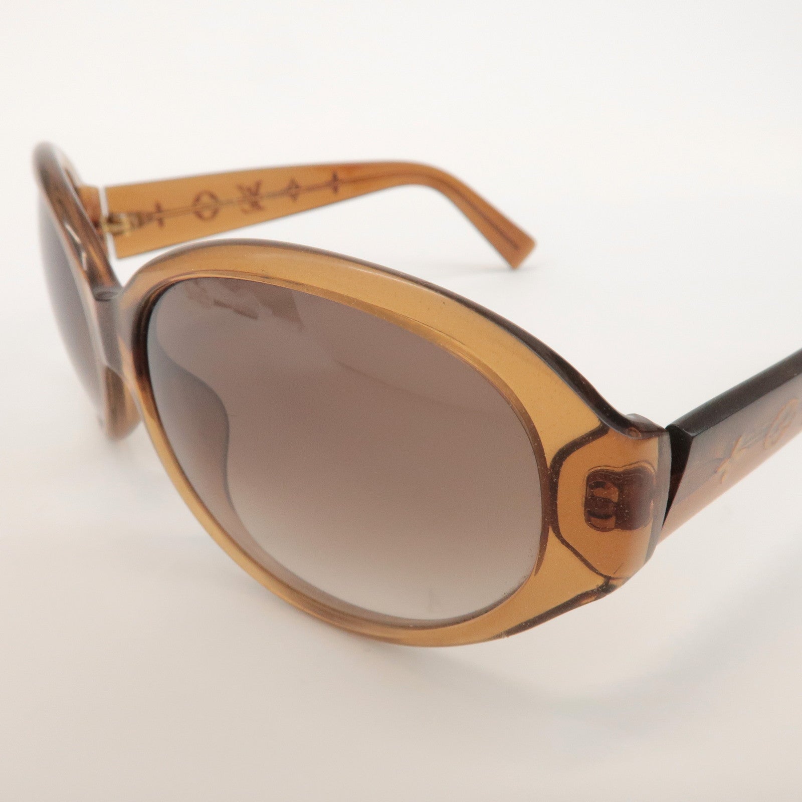Louis Vuitton Obsession Rond Plastic Sunglasses 59笆｡17 Brown Z0032E
