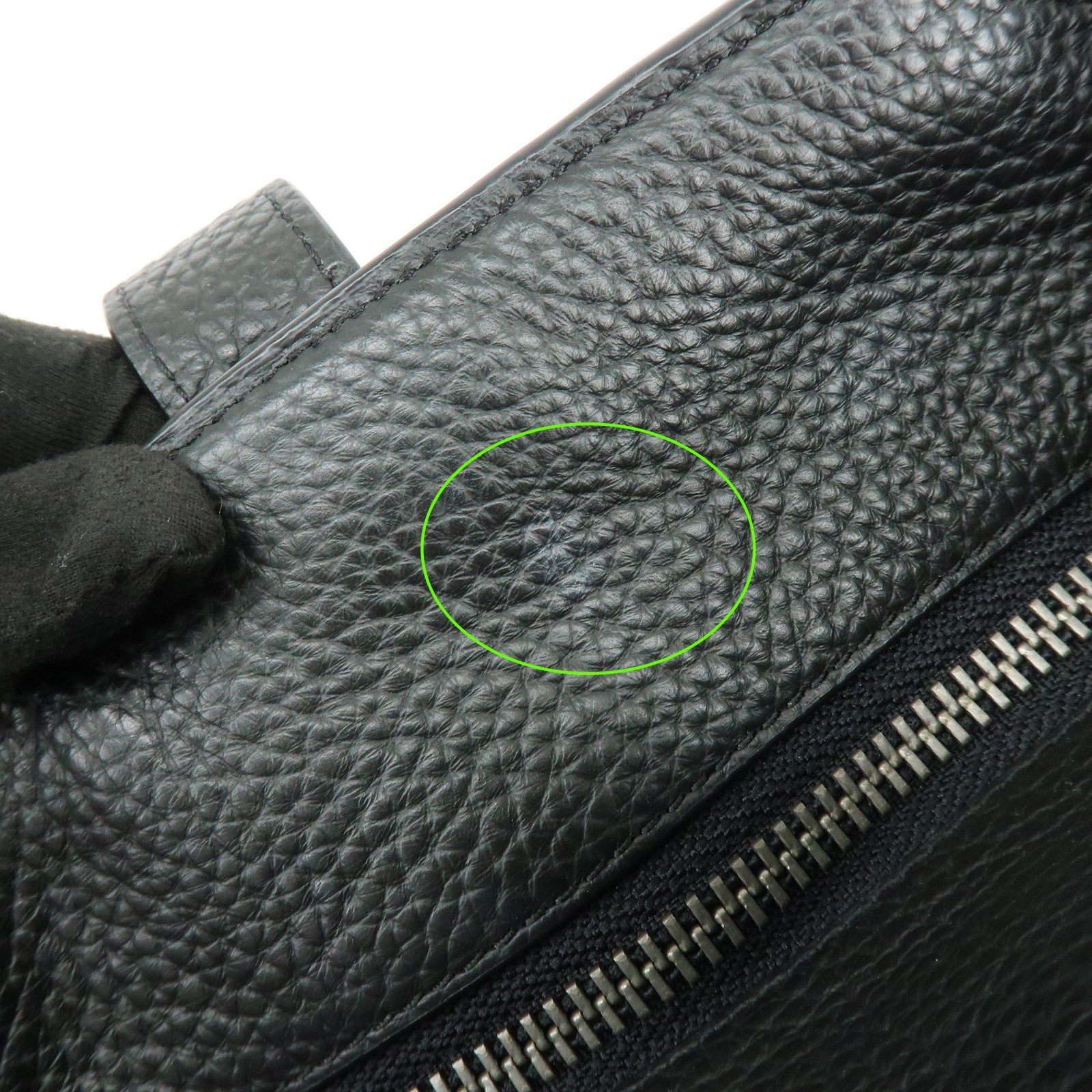 COACH Leather Tote Bag Hand Bag Shoulder Bag Black