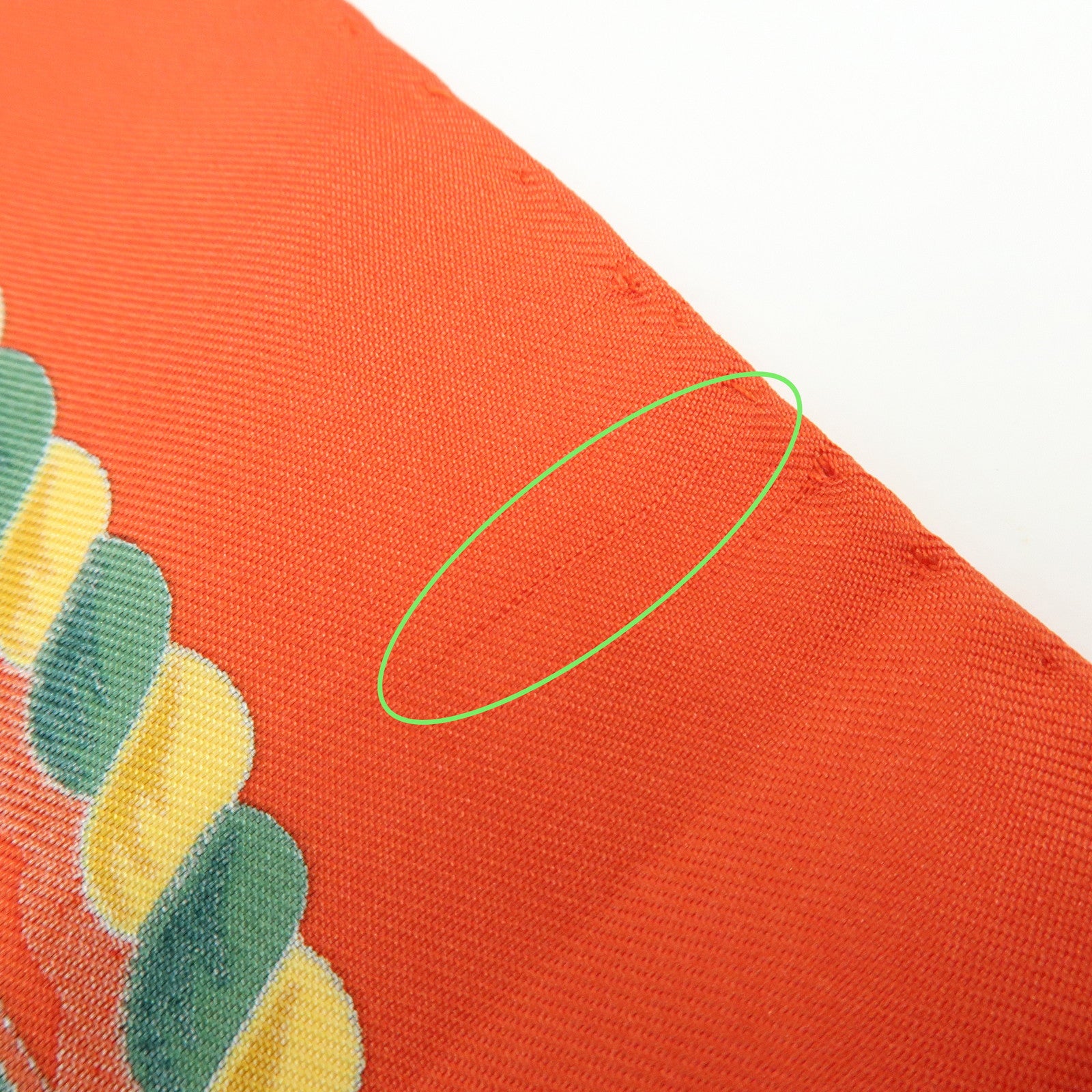 HERMES Carre 90 Silk 100% Scarf GRANDE TENUE Red Green