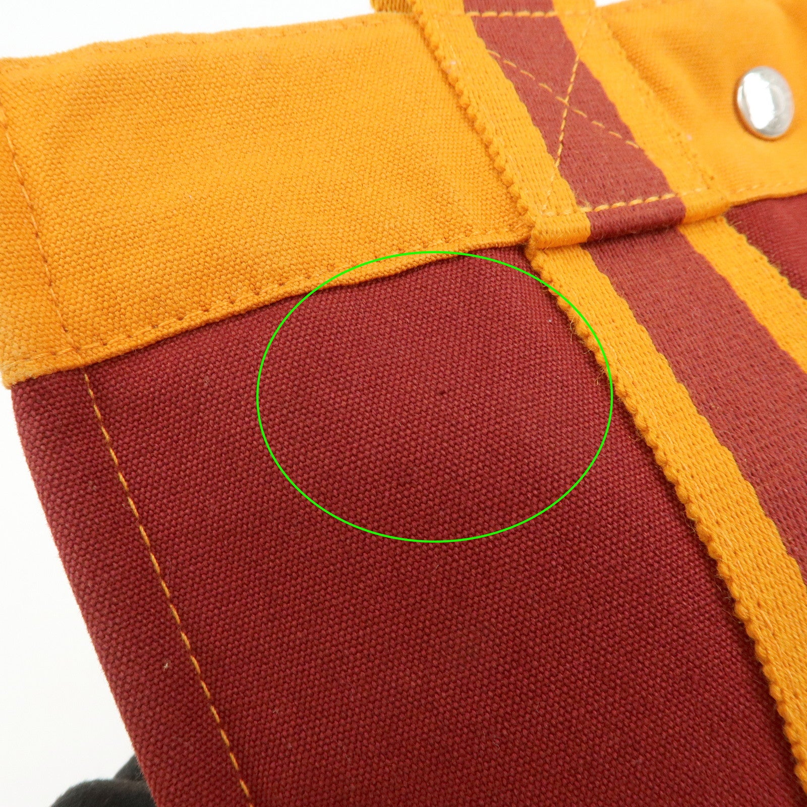 HERMES Fourre Tout PM Tote Bag FRENCH FESTIVAL OF HAWAII Red Brown