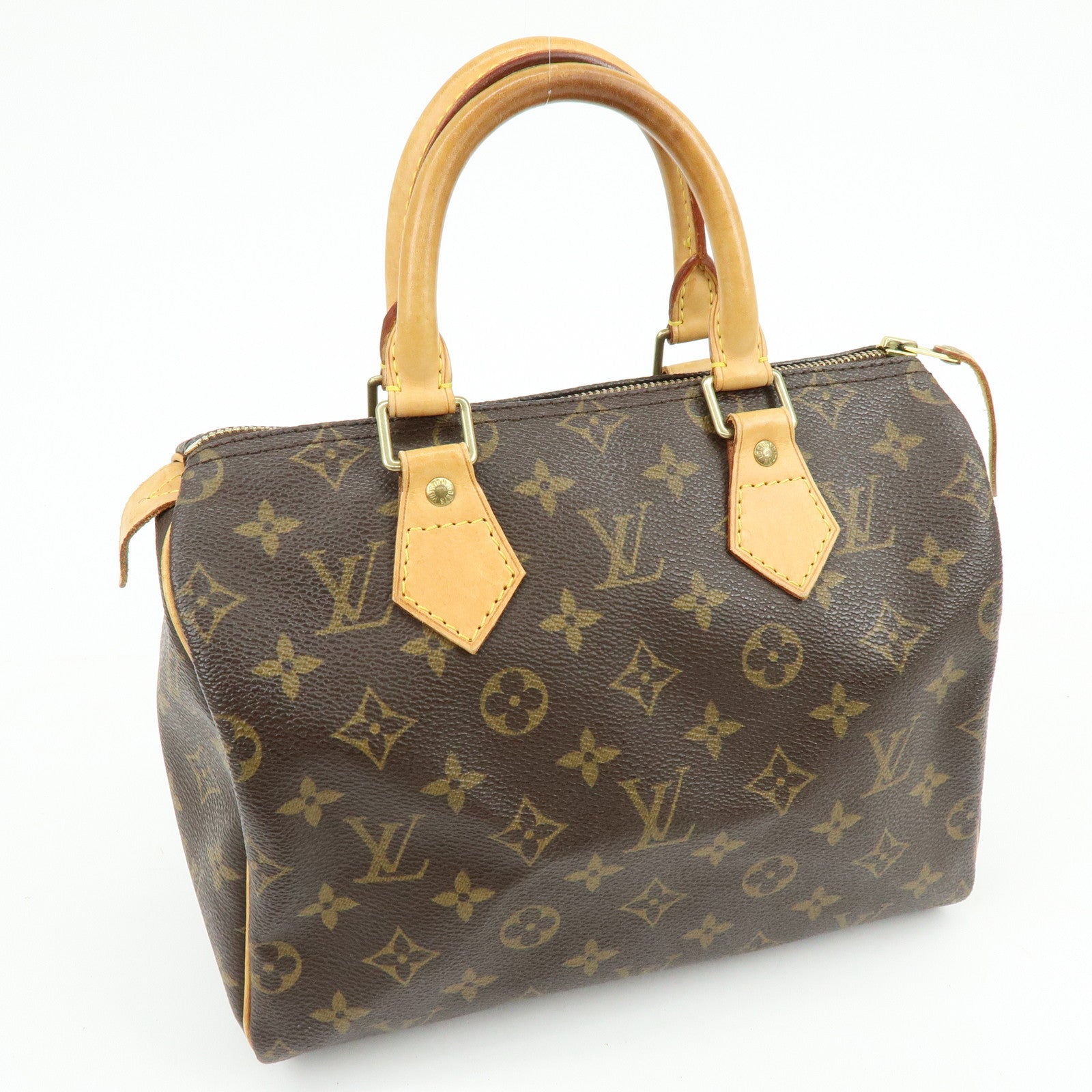 Louis Vuitton Monogram Speedy 25 Boston Bag Hand Bag Brown M41528