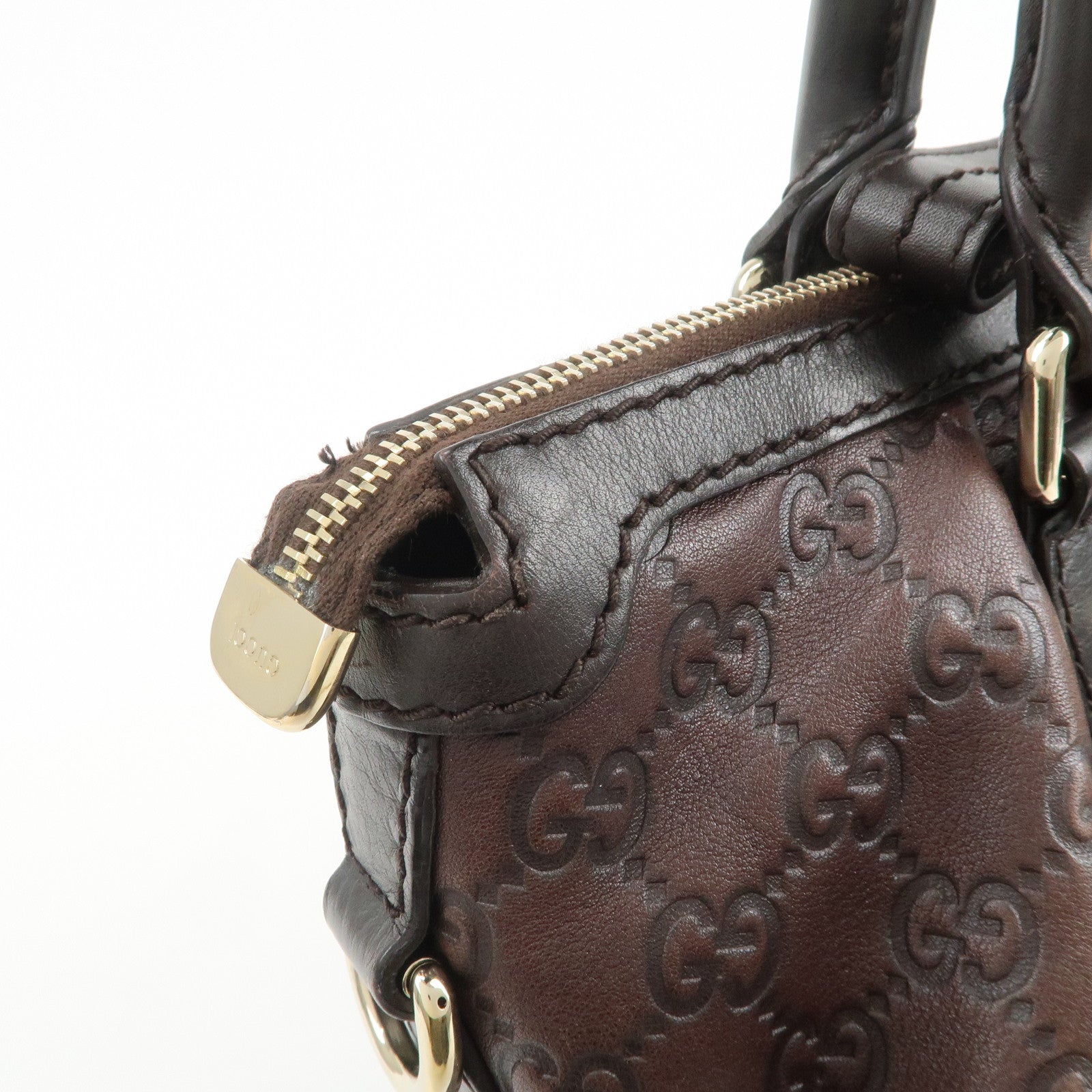 GUCCI Sukey Interlocking G Guccissima 2Way Shoulder Hand Bag 247902