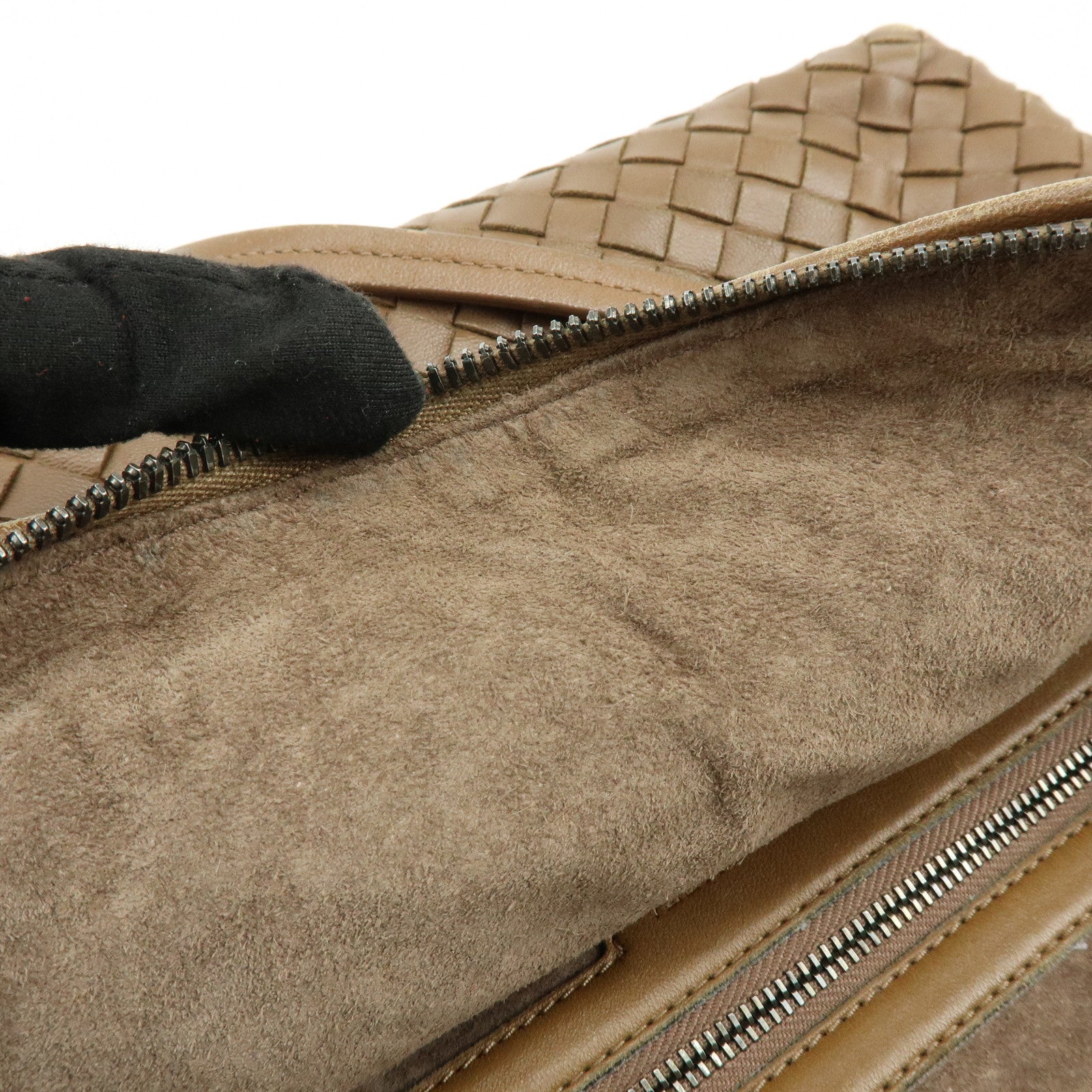 BOTTEGA VENETA Intrecciato Leather Shoulder Bag Brown 39270