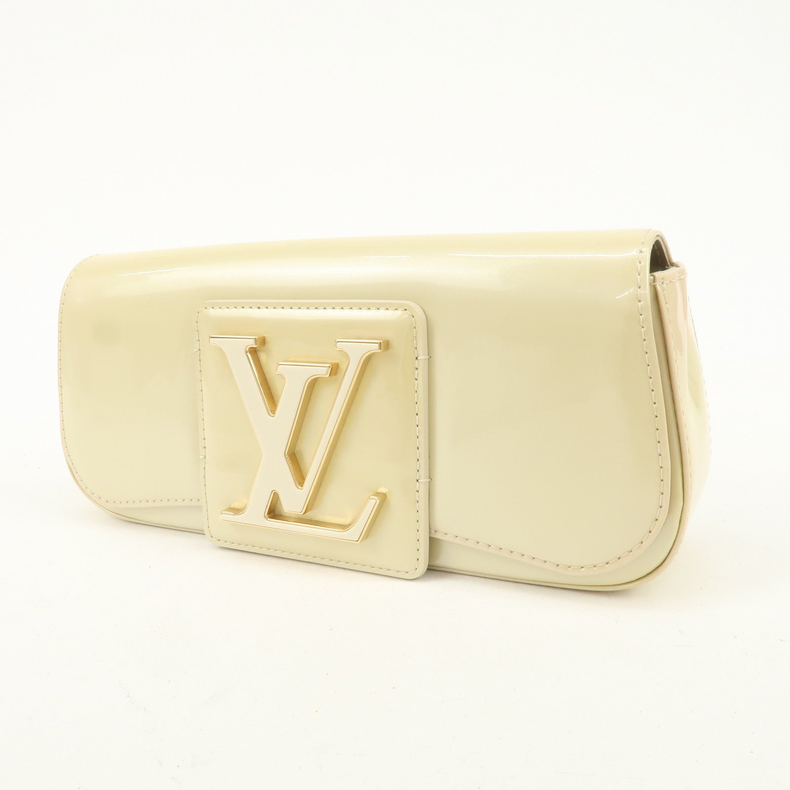 Louis Vuitton Pochette Sobie Clutch Bag Blanccorail M93489 Used