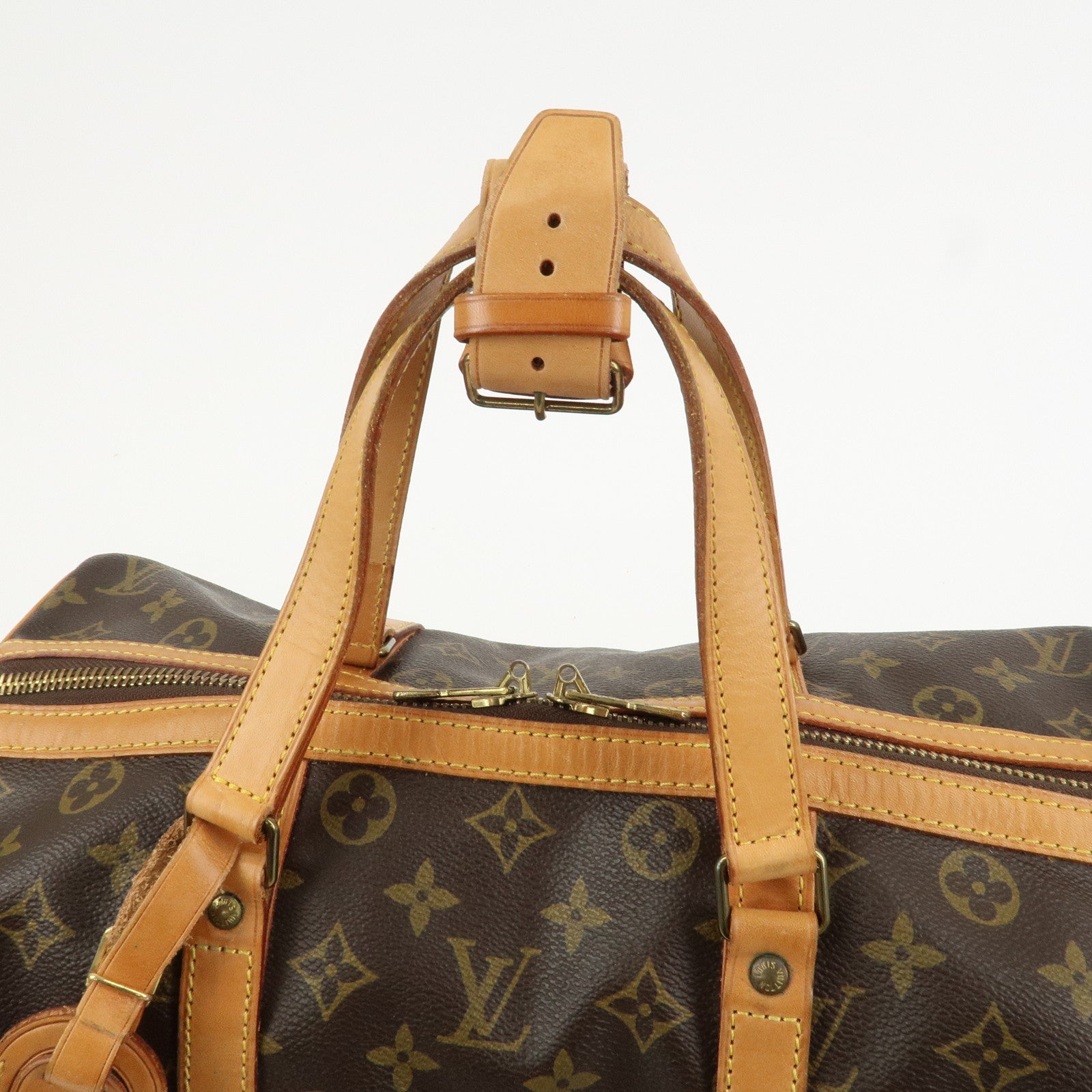 Louis Vuitton Monogram Sac Souple 35 Boston Bag Brown M41626