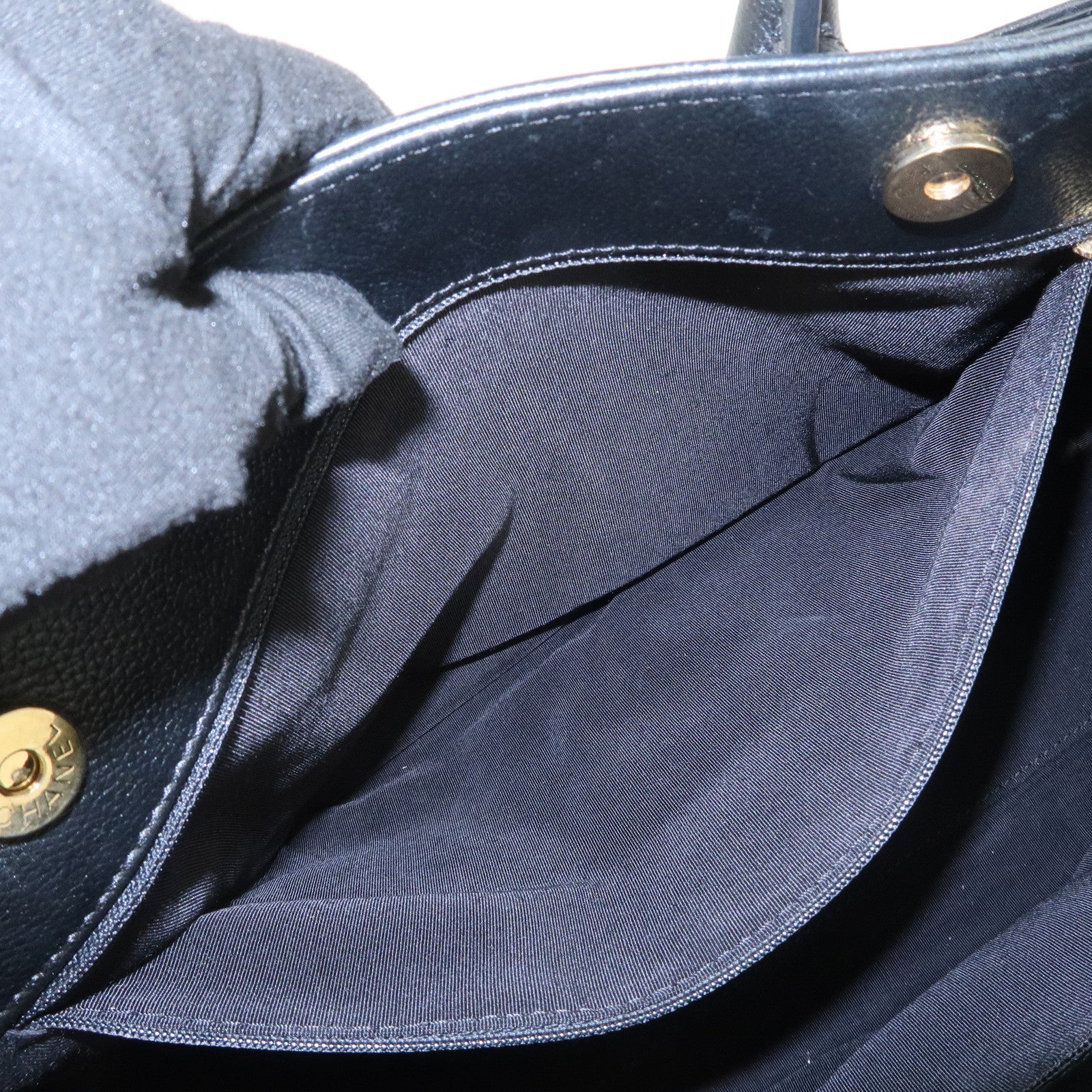 CHANEL Executive Leather Tote Bag Hand Bag Black A15206