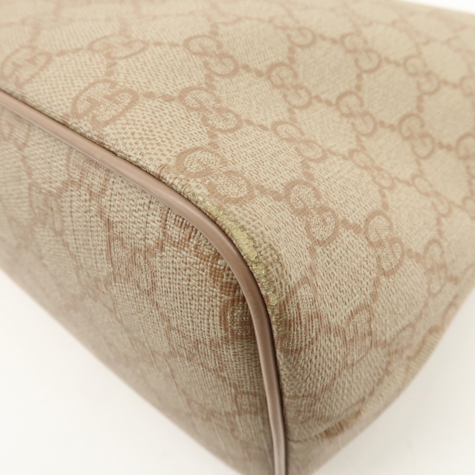 GUCCI GG Supreme 2WAY Bag Tote Bag Shoulder Bag Pink 353437