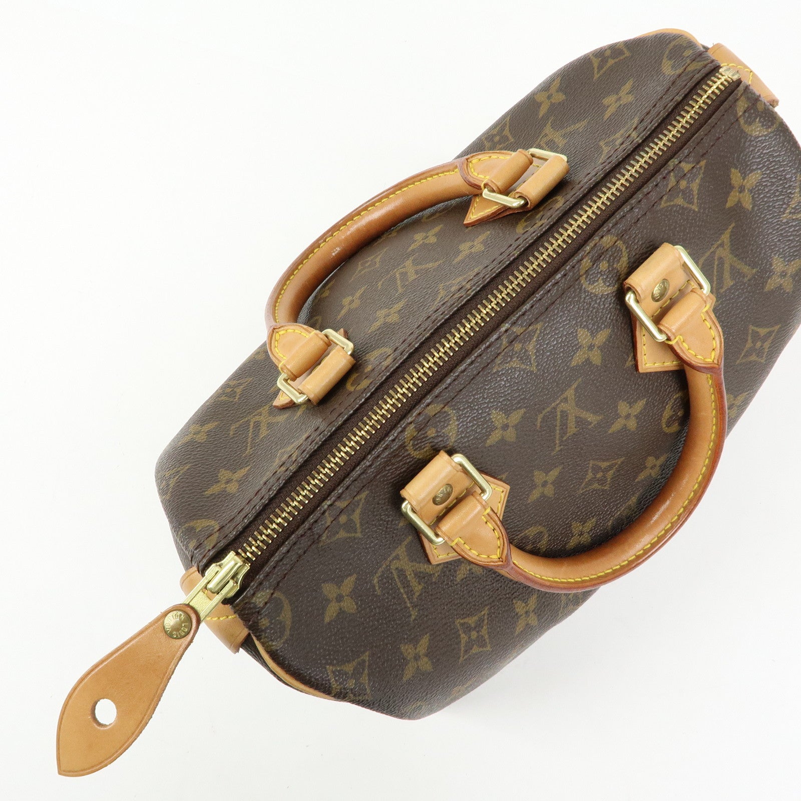 Louis Vuitton Monogram Speedy 25 Boston Bag Hand Bag Brown M41528