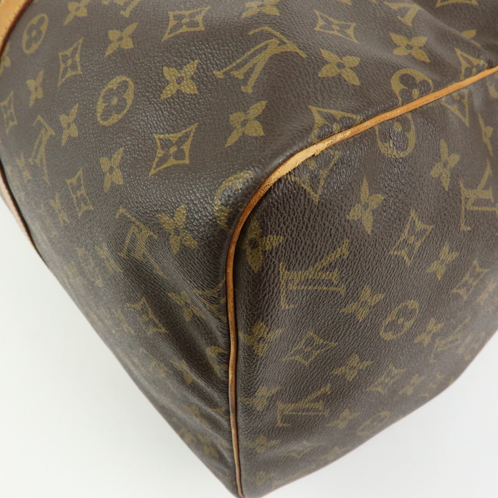 Louis Vuitton Monogram Sac Souple 55 Boston Bag Brown M41622