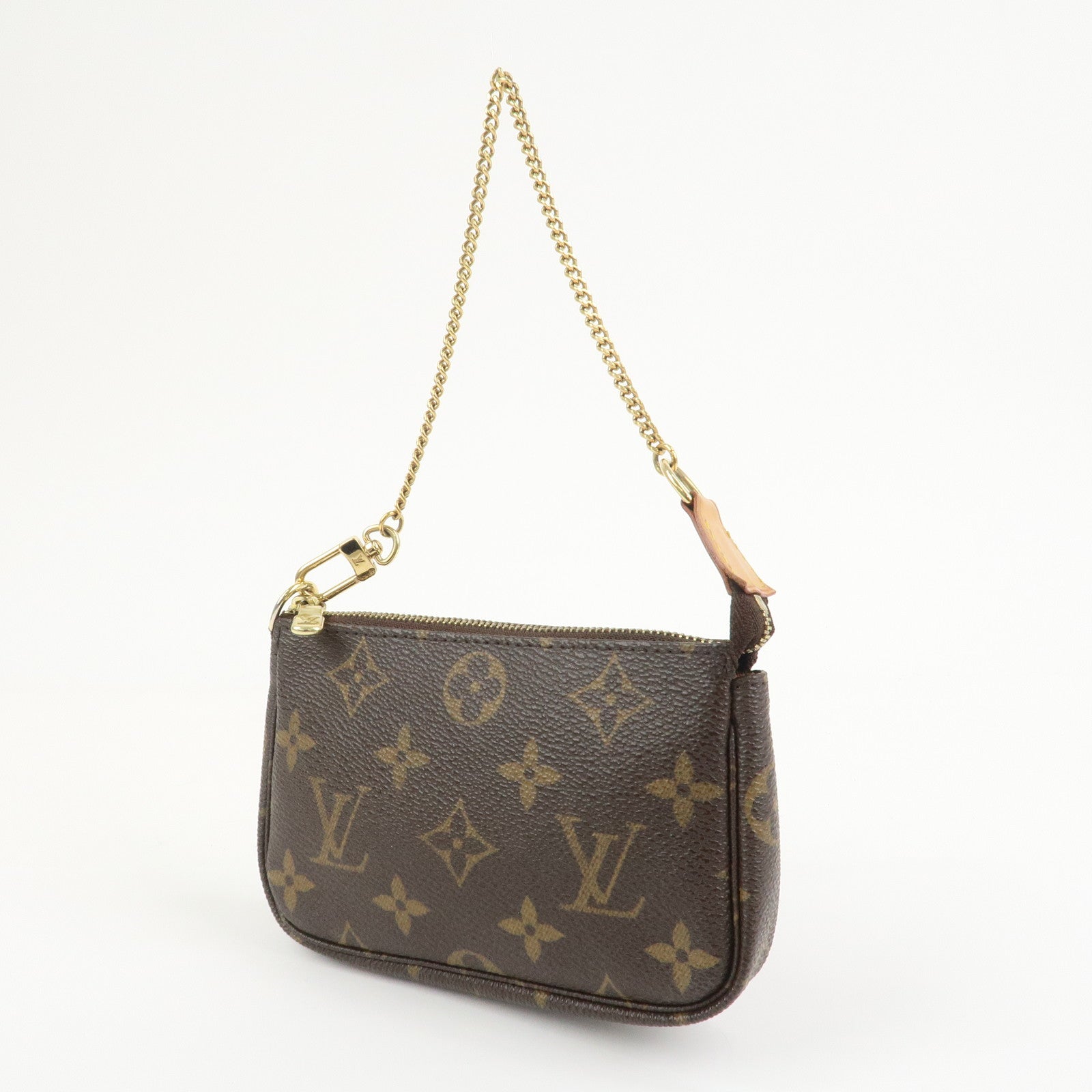 Louis Vuitton Monogram Mini Pochette Accessoires Hand Bag M58009