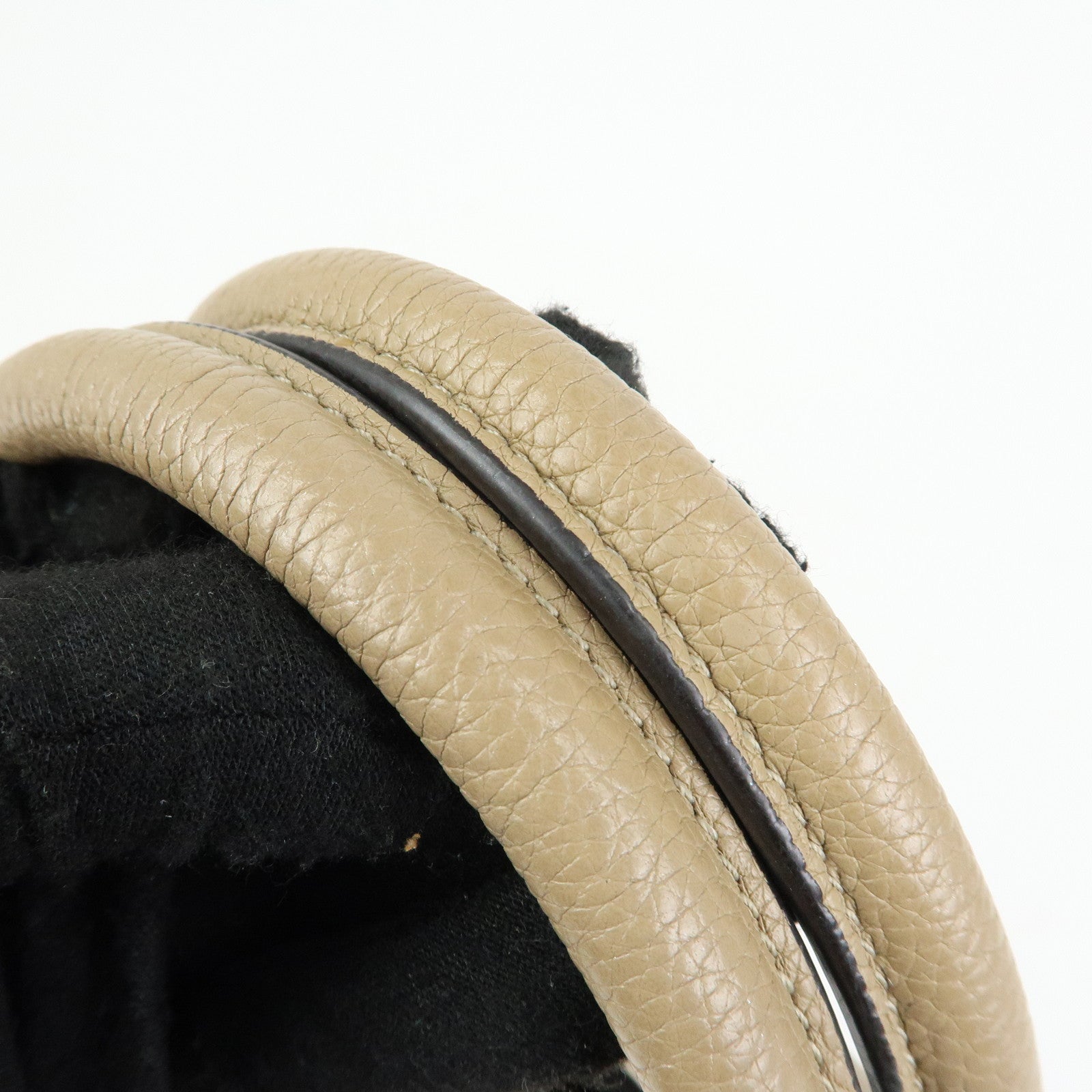 CELINE Luggage Calf Leather Tote Bag Hand Bag Beige