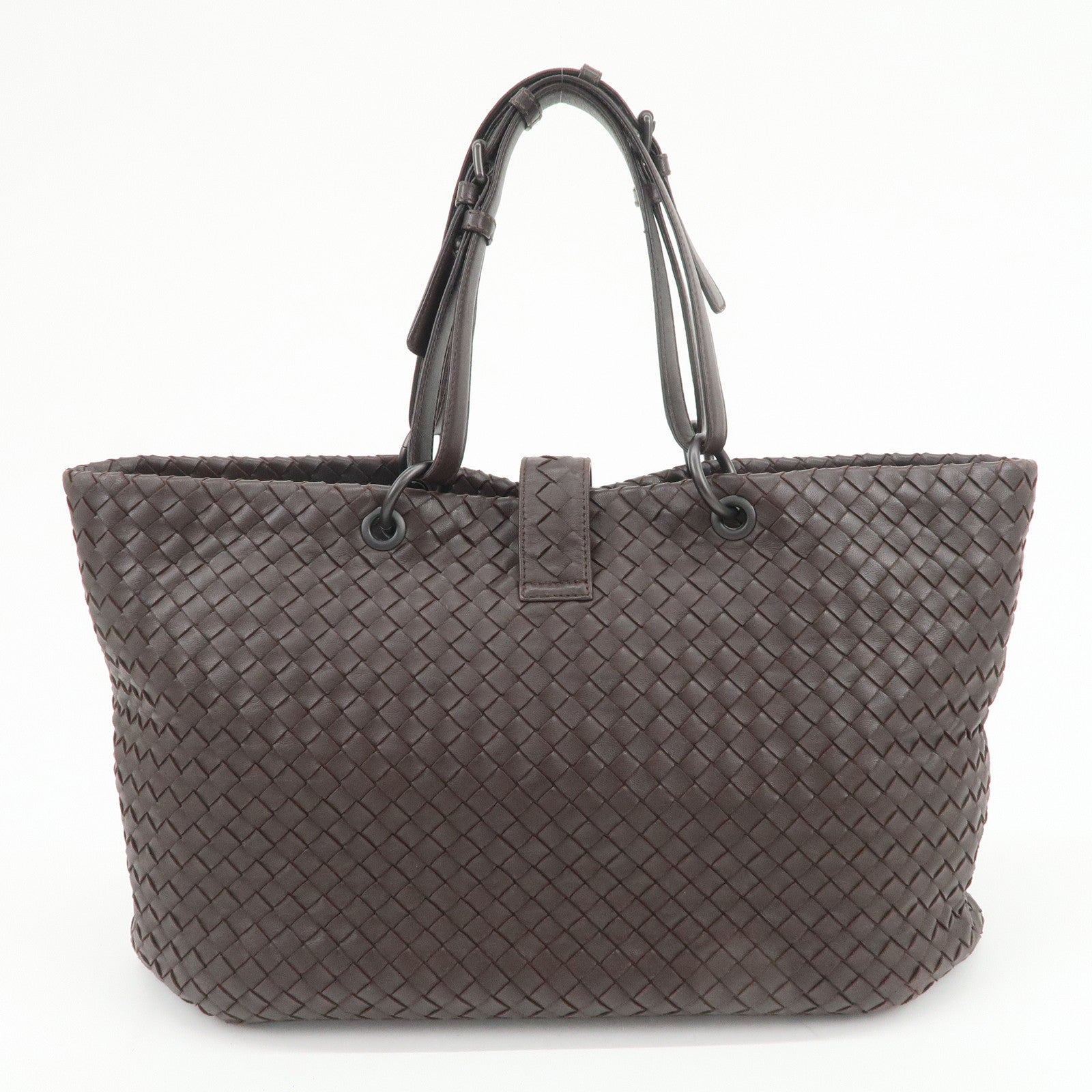 BOTTEGA VENETA Intrecciato Nappa Leather Tote Bag Hand Bag Brown
