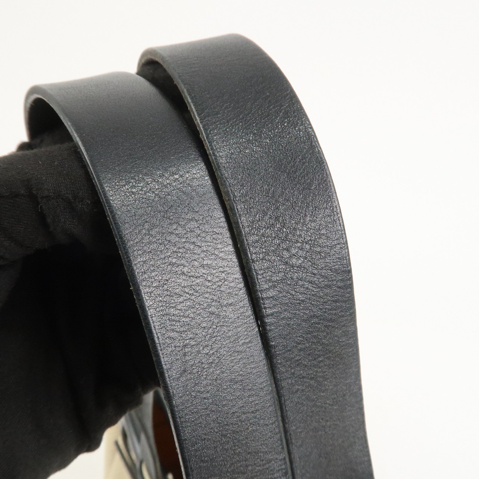 HERMES Herline Cabas PM Toile GM Canvas Leather Hand Bag □H Stamped