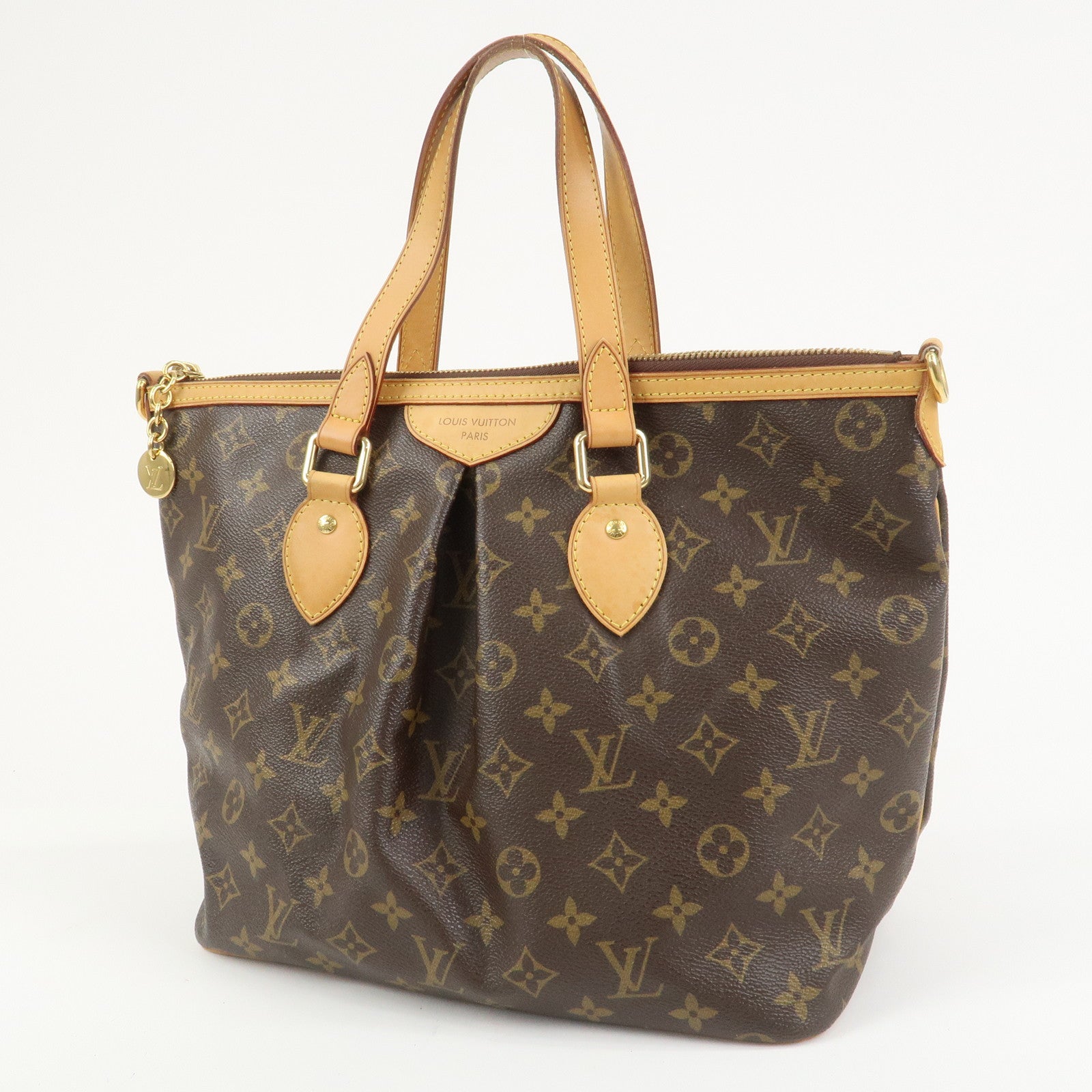 Louis Vuitton Monogram Palermo PM 2Way Bag Hand Bag Brown M40145