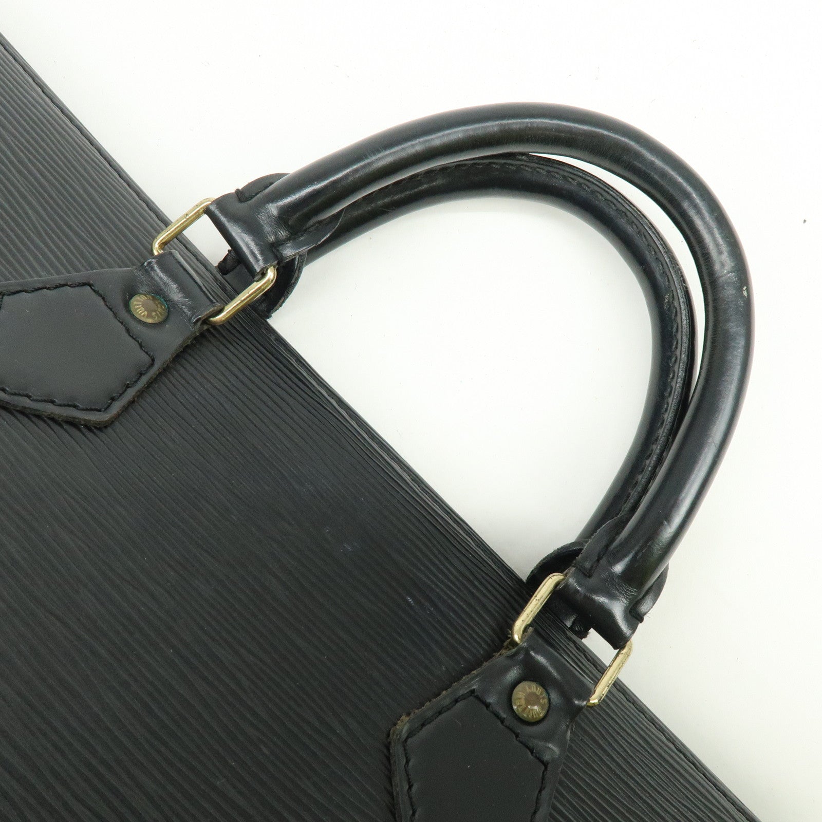 Louis Vuitton Epi Leather Sac Triangle Hand Bag Noir Black M52092