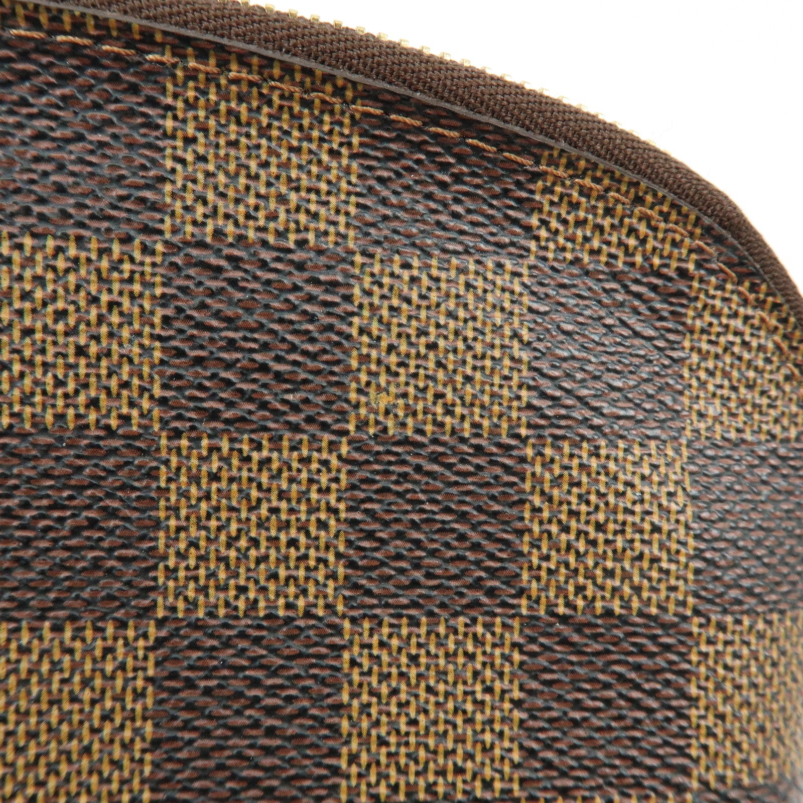 Louis Vuitton Damier Pochette Cosmetic PM Pouch Brown N47516