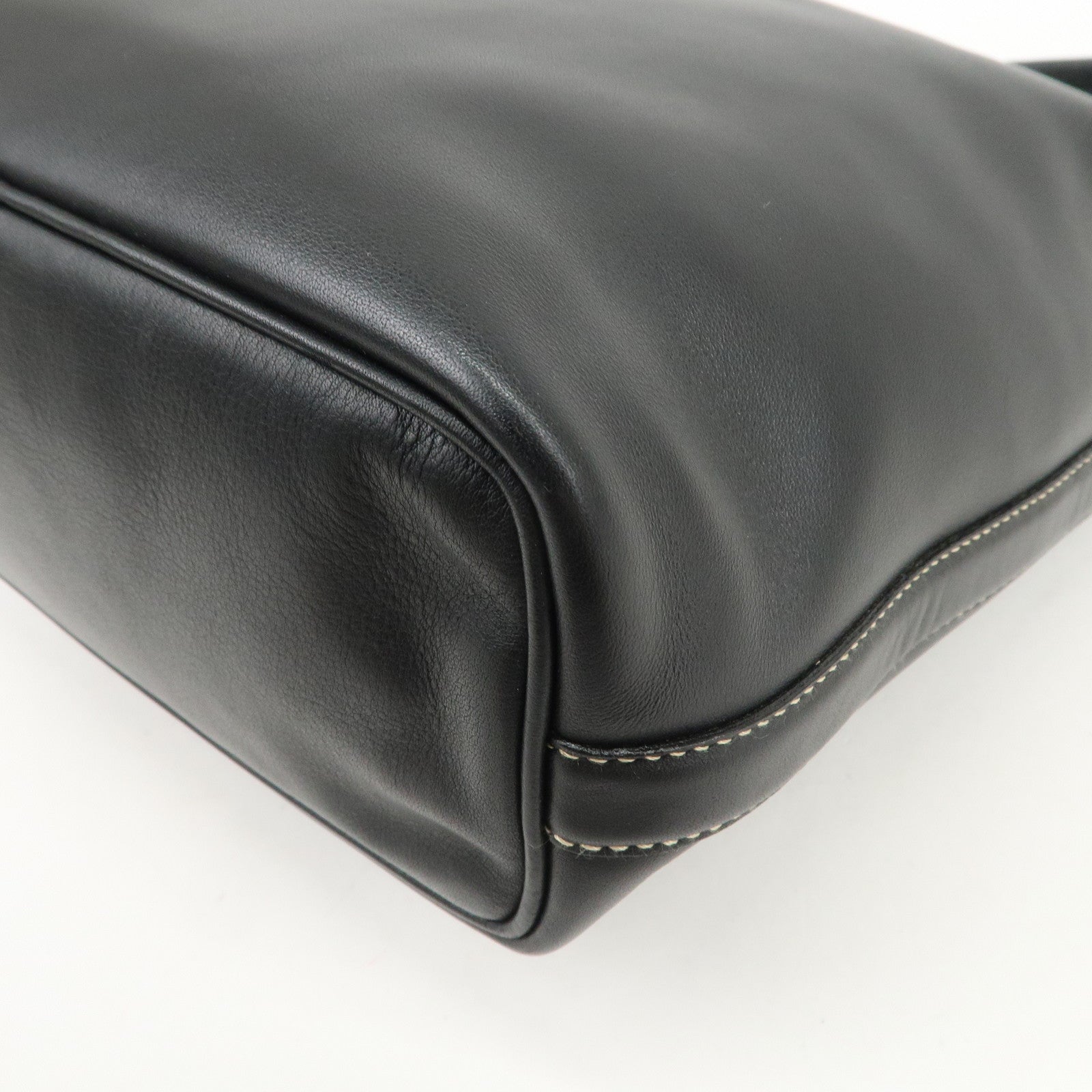 GUCCI Leather Shoulder Bag Hand Bag Black 001.4288