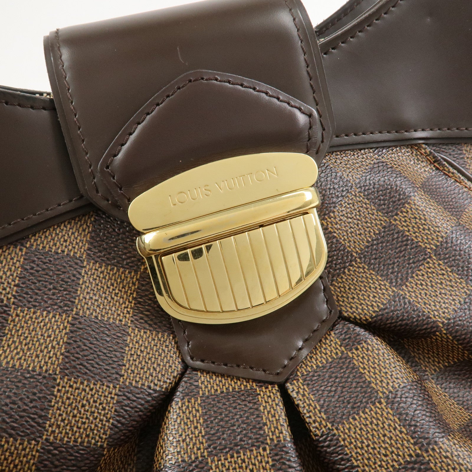 Louis Vuitton Damier Sistina MM Shoulder Bag Damier Ebene N41541