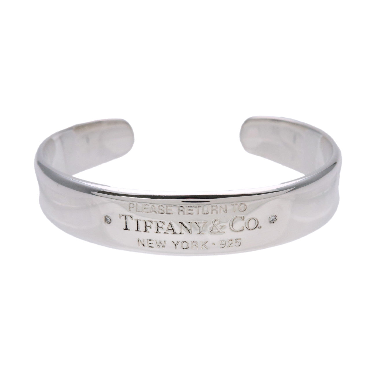 Tiffany & Co Return to Tiffany 2P Diamond Narrow Bangle SV925