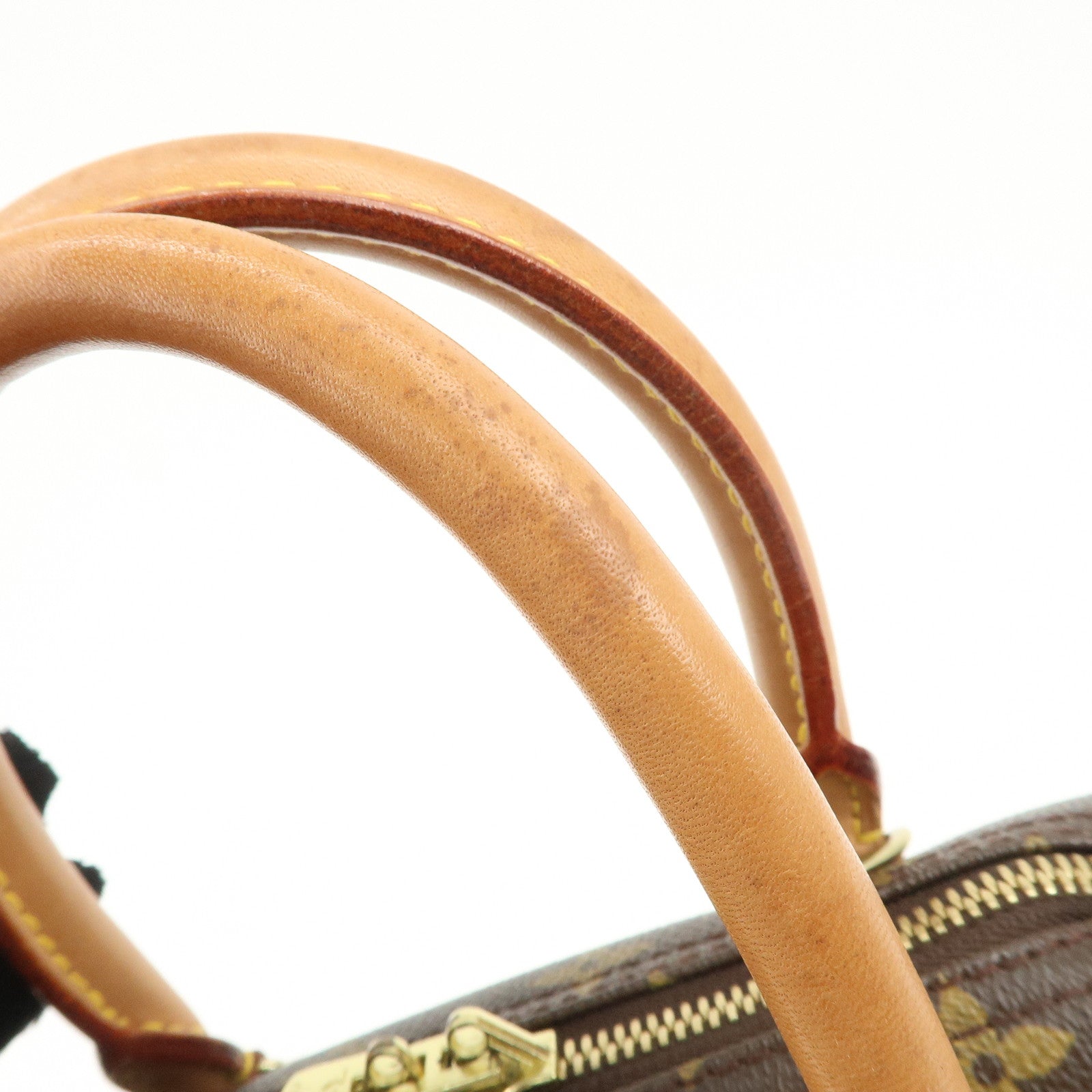 Louis Vuitton Monogram Deauville Hand Bag Brown M47270 Used