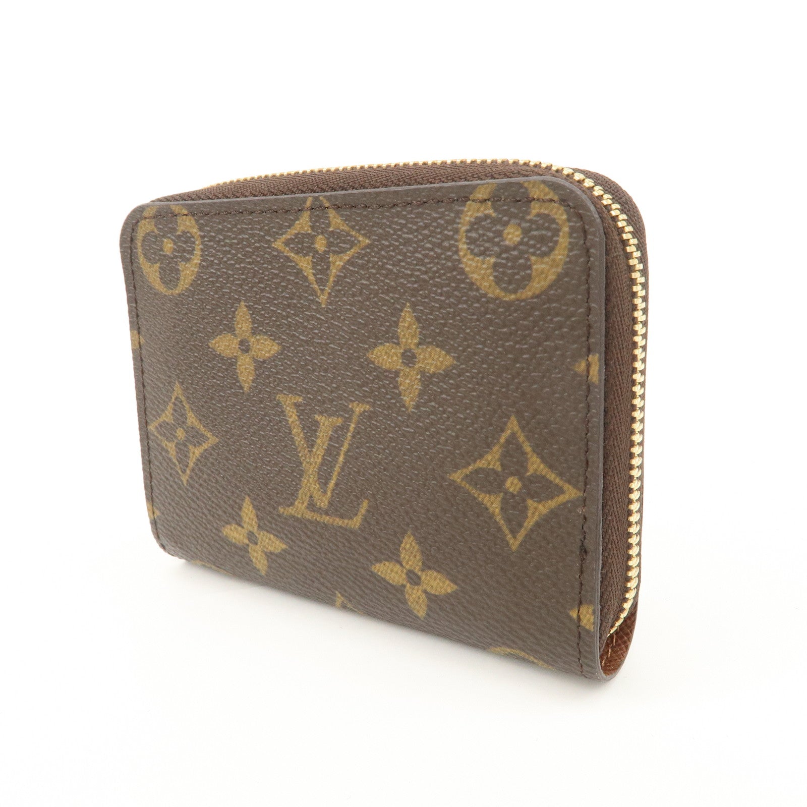 Louis Vuitton Monogram Zippy Coin Purse Coin Case Brown M60067 Used