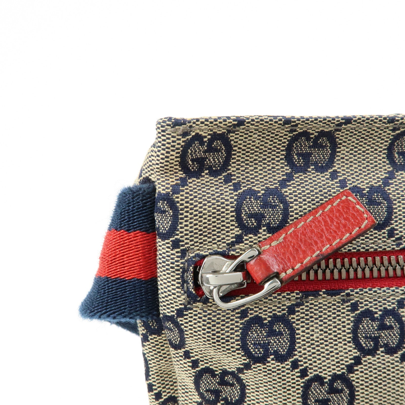 GUCCI Sherry GG Canvas Leather Waist Bag Crossbody Bag 28566