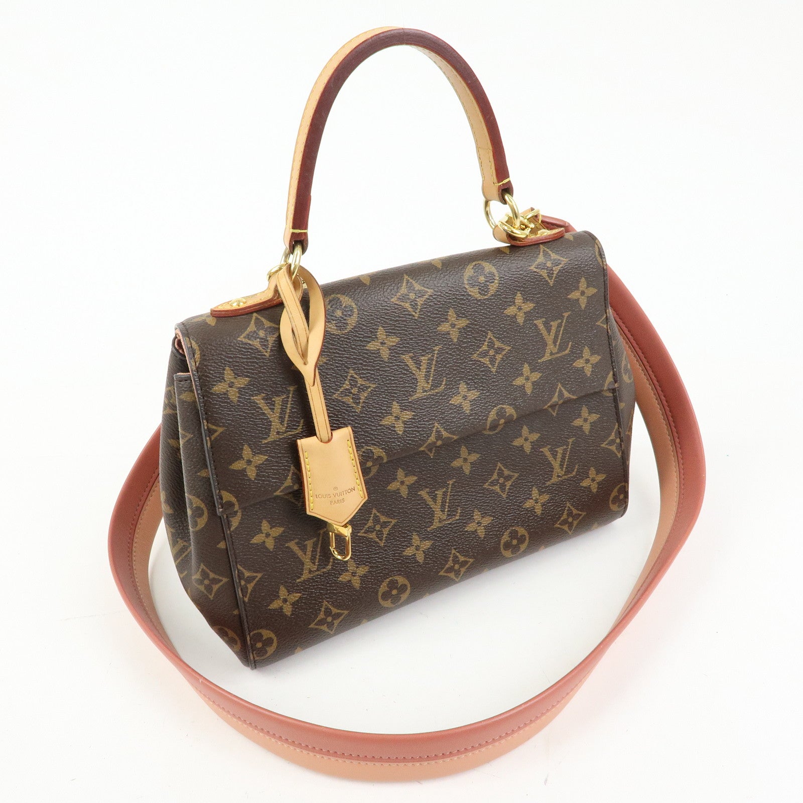 Louis Vuitton Monogram Cluny BB 2Way Shoulder Bag Vieux Rose M44267