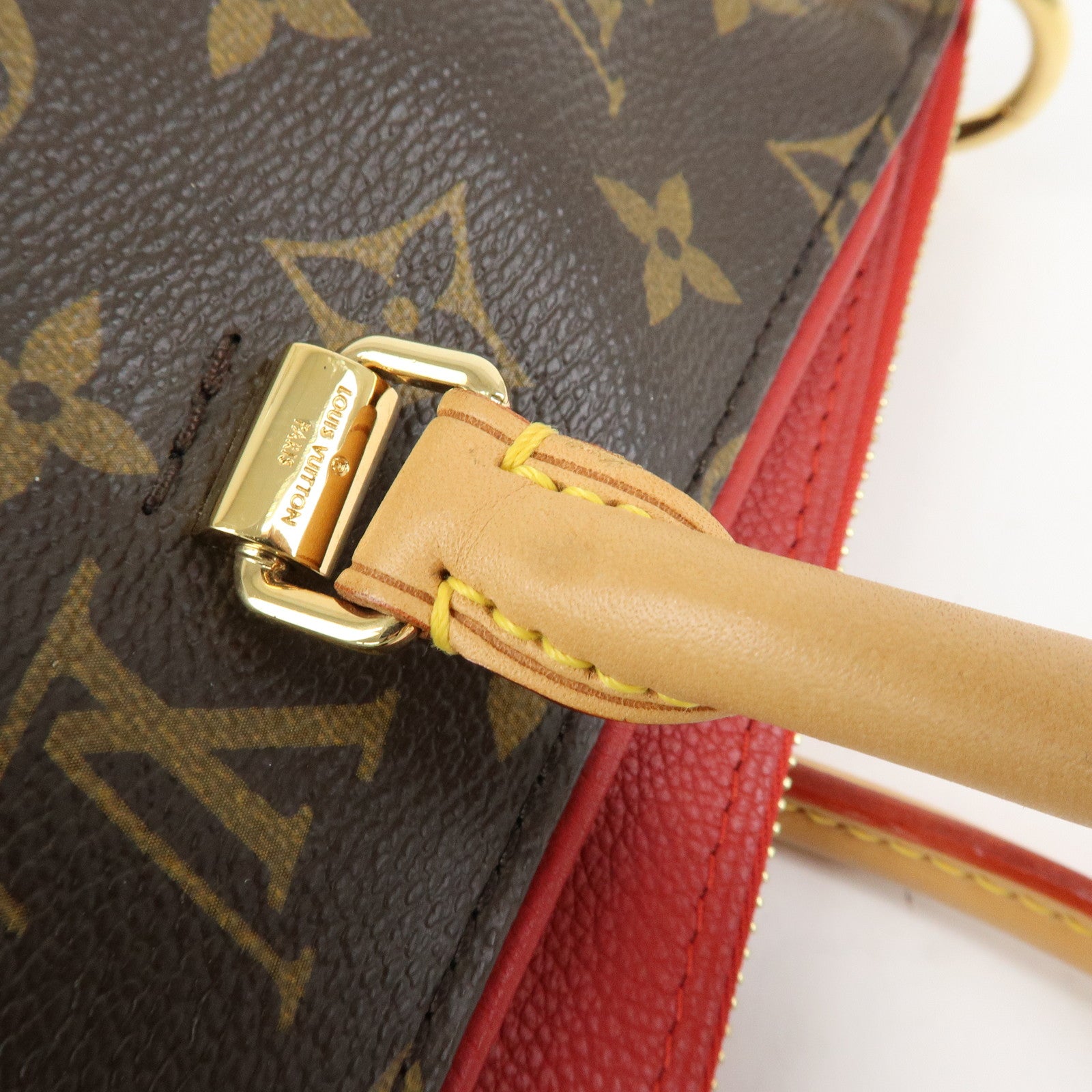 Louis Vuitton Monogram Pallas Canvas Leather 2Way Bag Cerise M41175