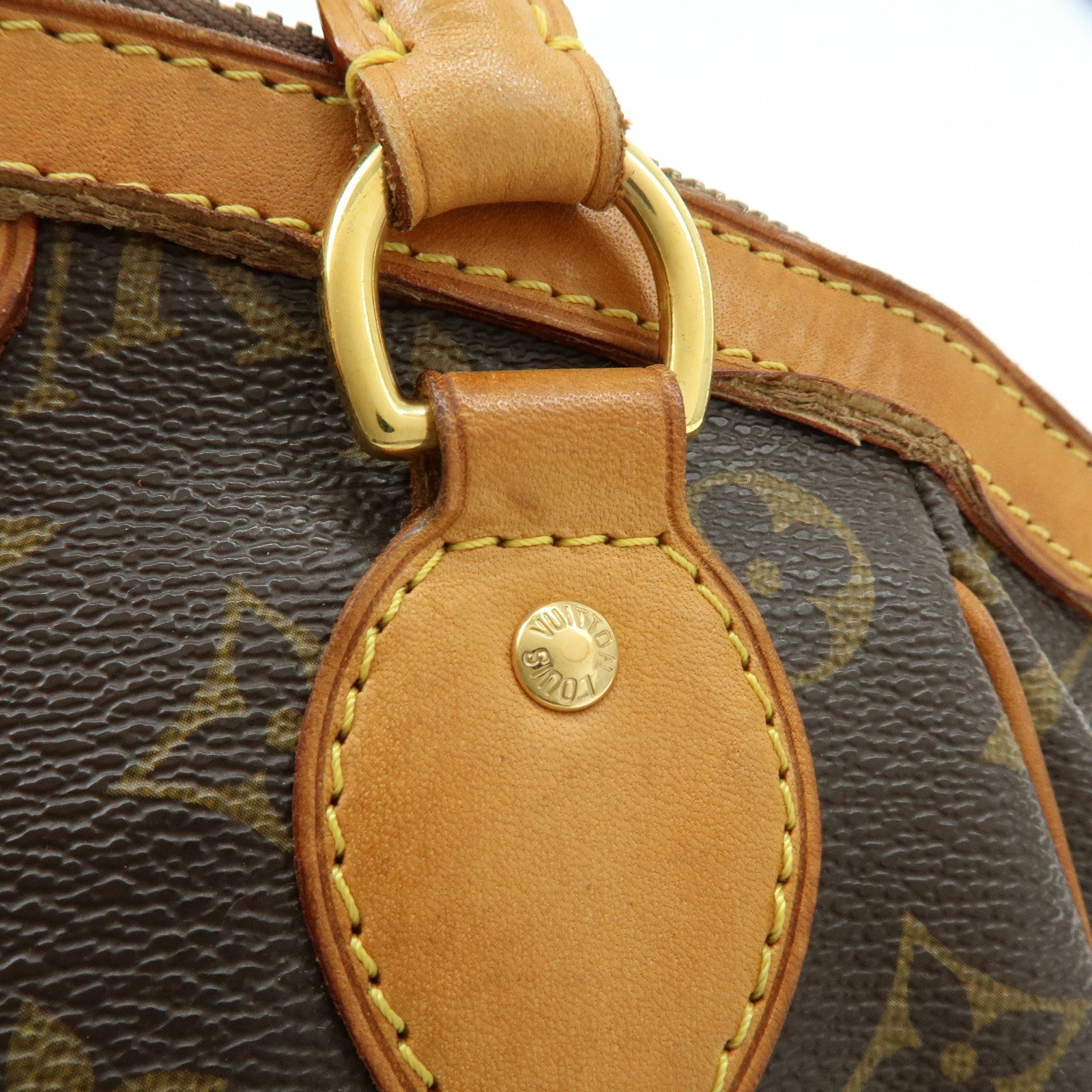 Louis Vuitton Monogram Tivoli PM Hand Bag Shoulder Bag Brown M40143