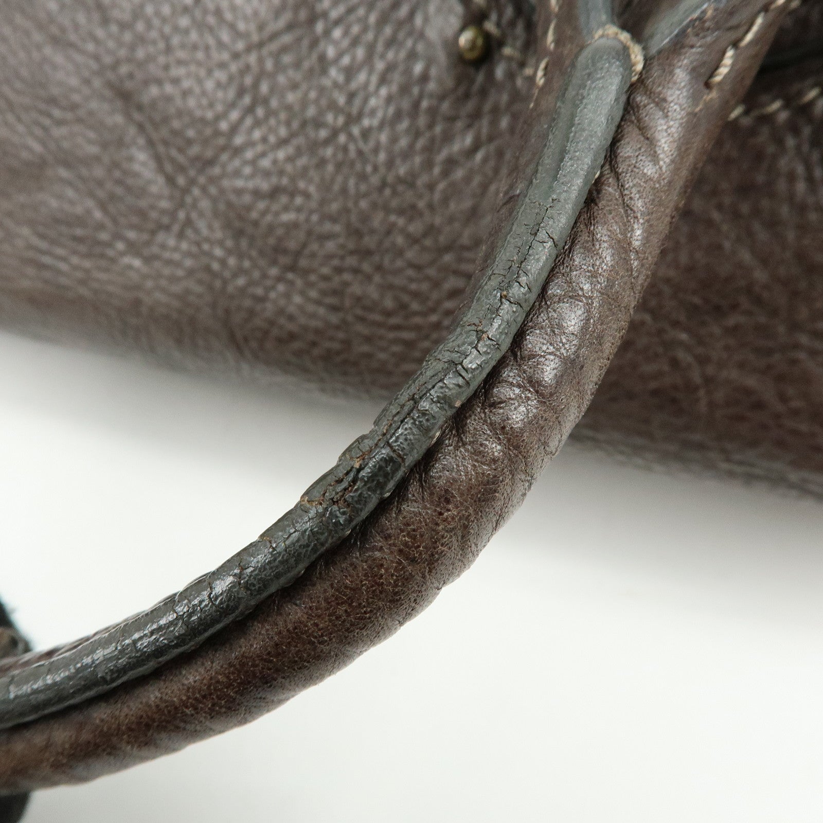 Chloe Paddington Leather Tote Bag Shoulder Bag Dark Brown