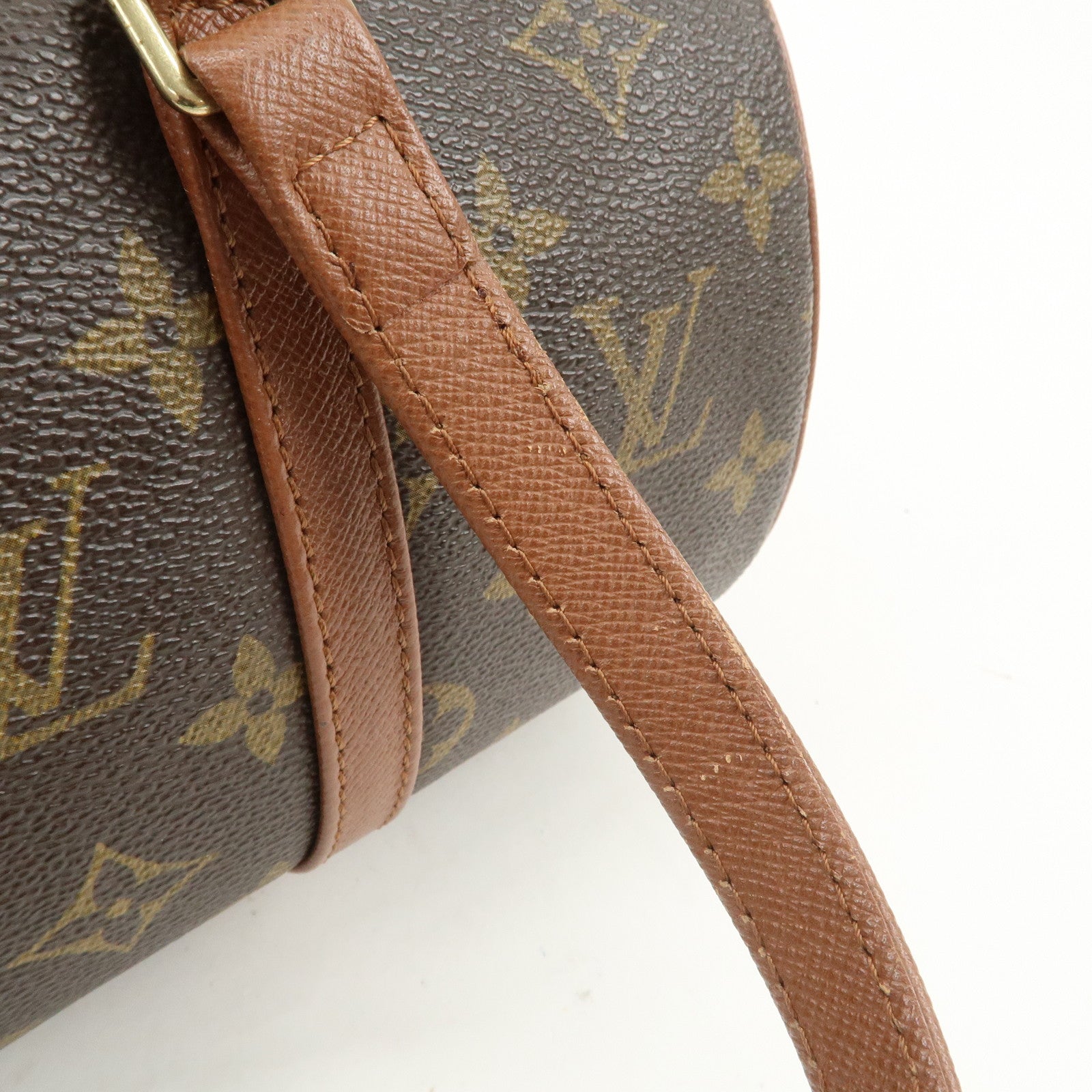 Louis Vuitton Monogram Papillon 30 Hand Bag Brown M51365