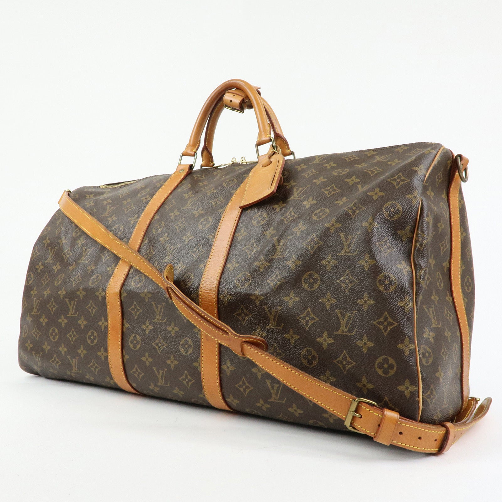 Louis Vuitton Monogram Keep All Bandouliere 60 Boston Bag M41412