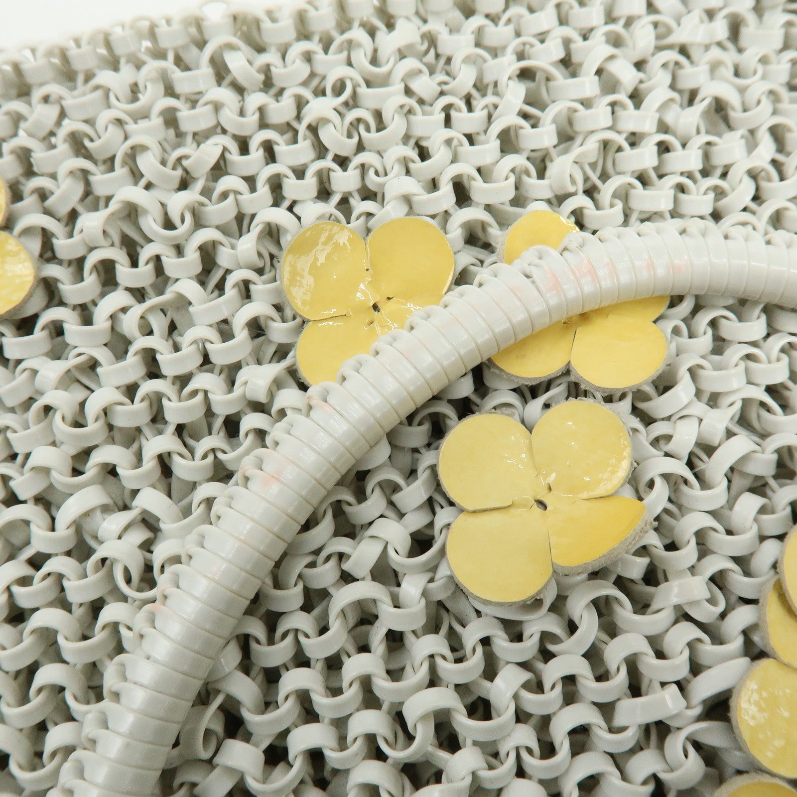 ANTEPRIMA Nylon Leather Set of 2 PVC Wire Bag Mini Tote Bag Ivory