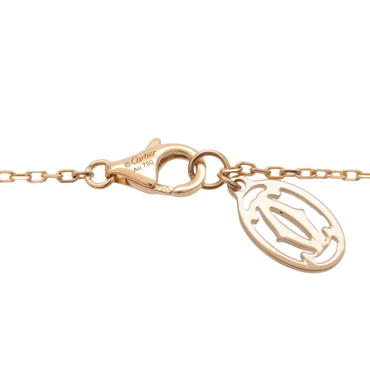 Cartier d'amour Necklace SM 1P Diamond 0.09ct K18YG Yellow Gold