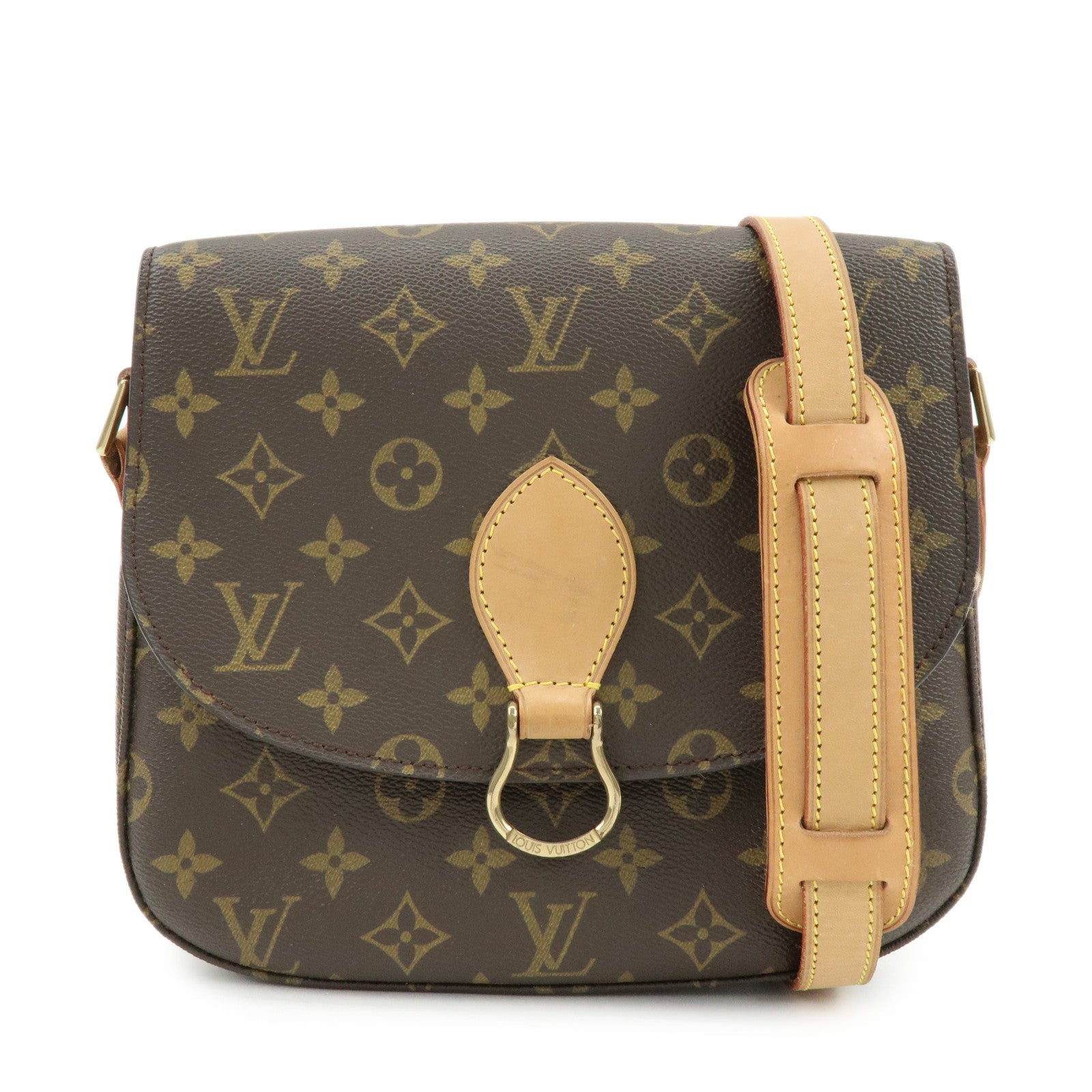 Louis Vuitton Monogram Saint Cloud GM Shoulder Bag Brown M51242