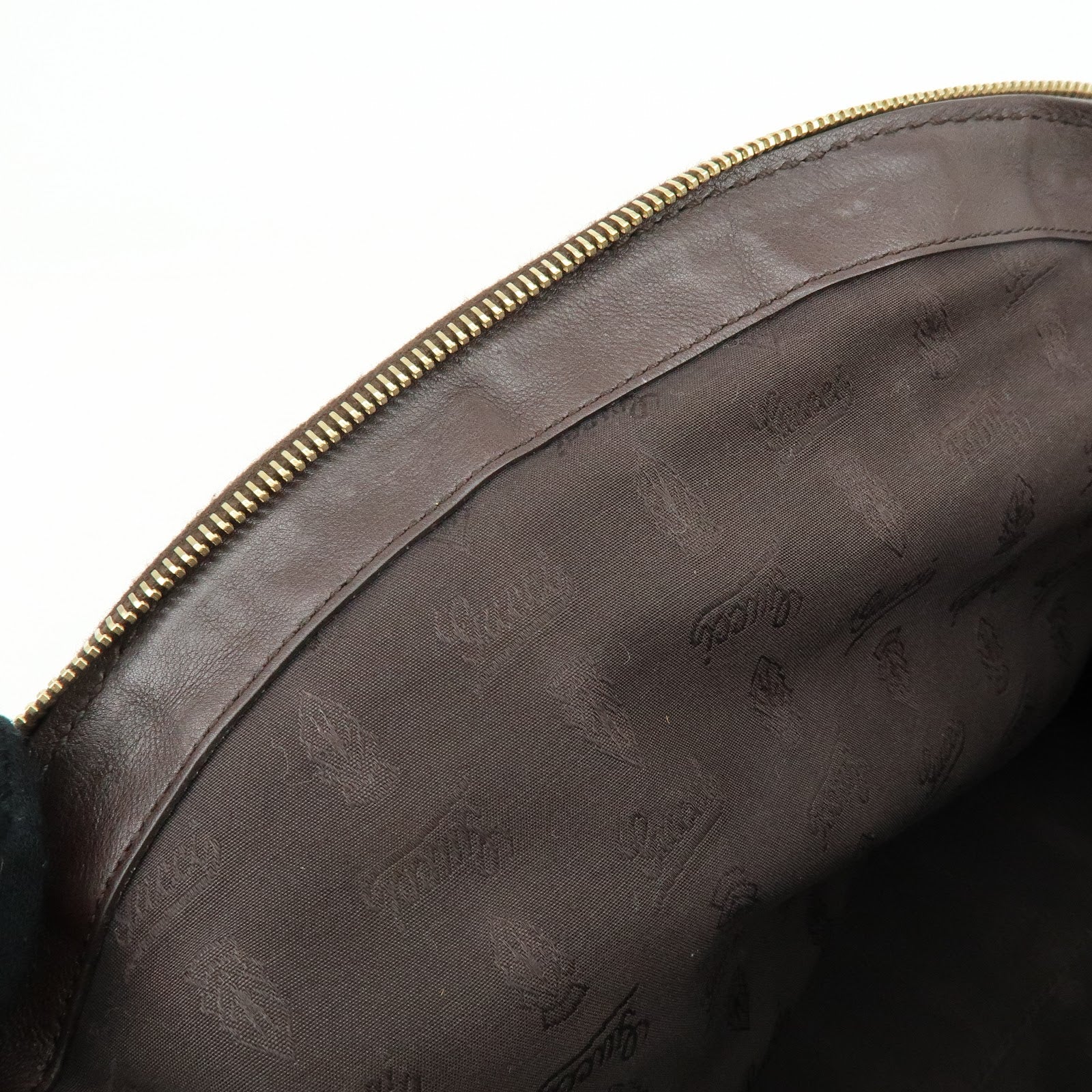 GUCCI Sukey Interlocking G Guccissima Leather 2WAY Bag Brown 223974
