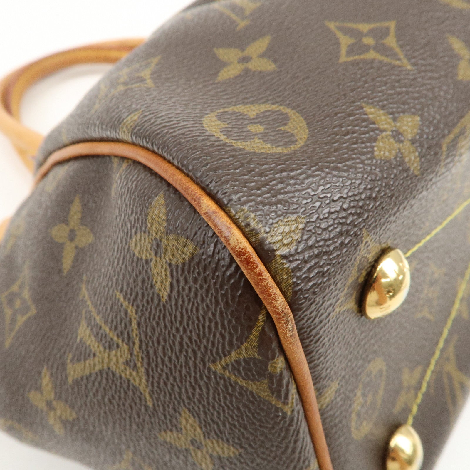 Louis Vuitton Monogram Tivoli PM Hand Bag Shoulder Bag Brown M40143