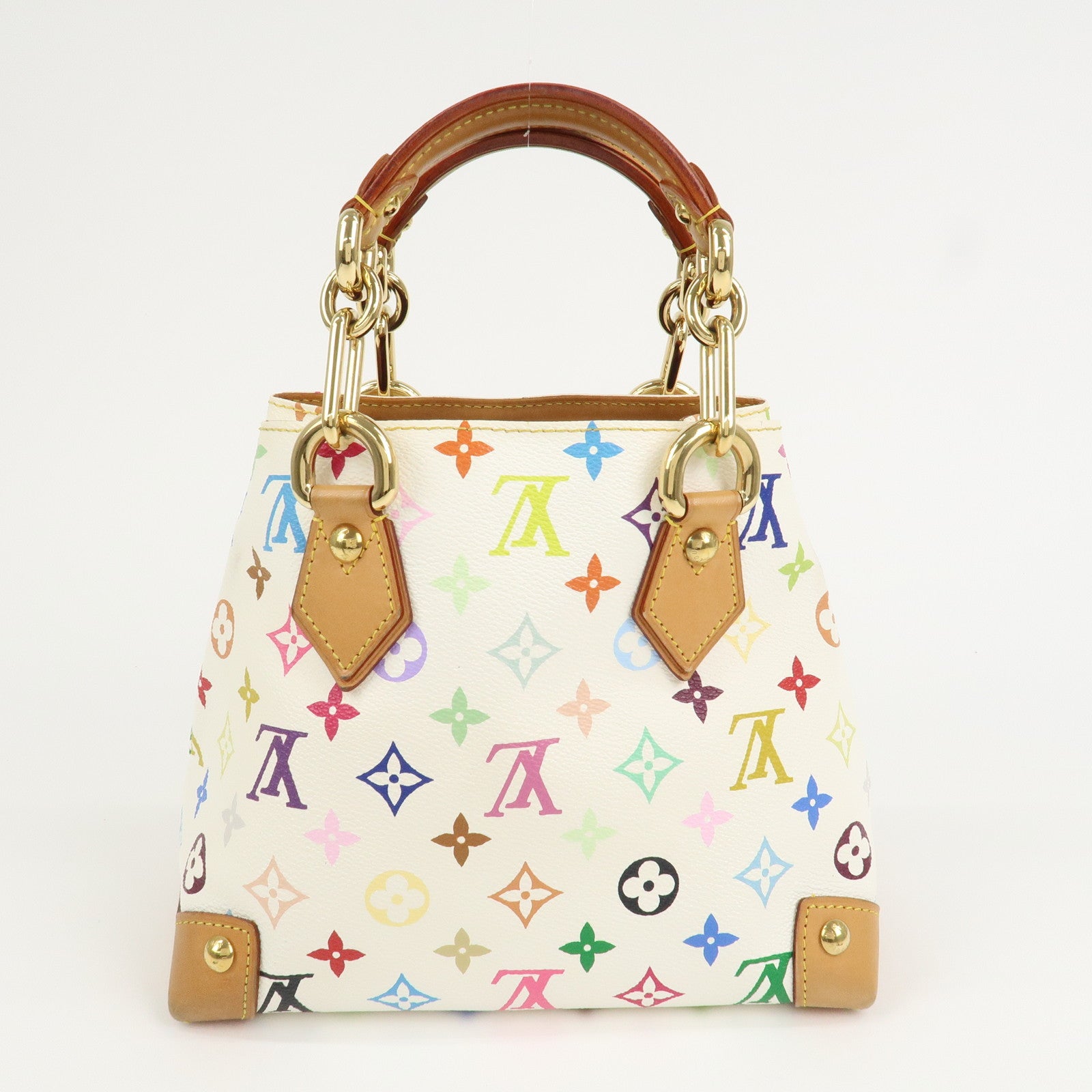 Louis Vuitton Monogram Multicolor Audra Hand Bag Blanc M40047