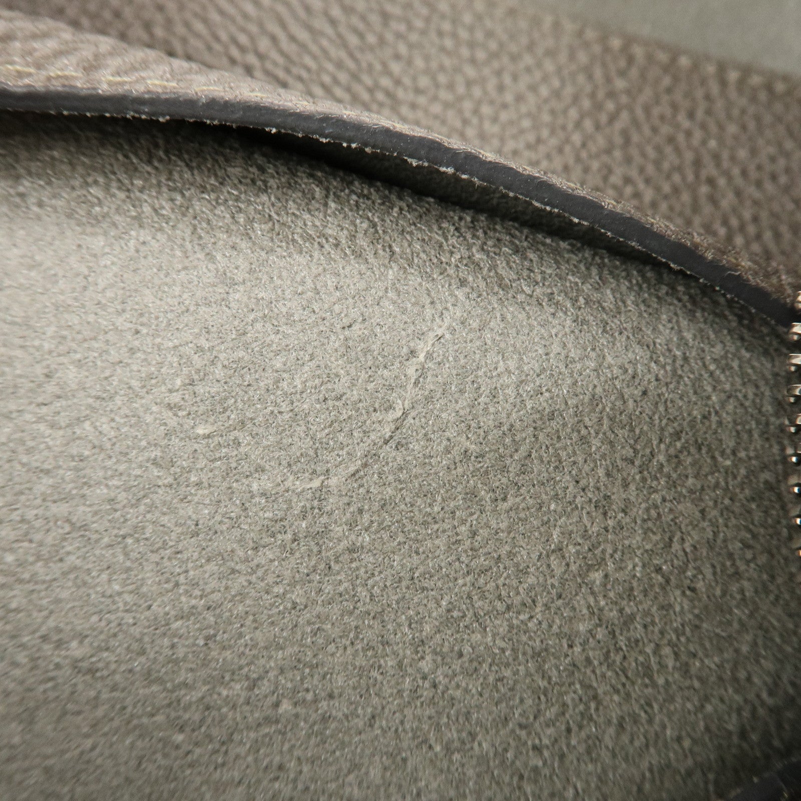 FENDI Selleria Leather Shoulder Bag Hand Bag Silver 8BR582