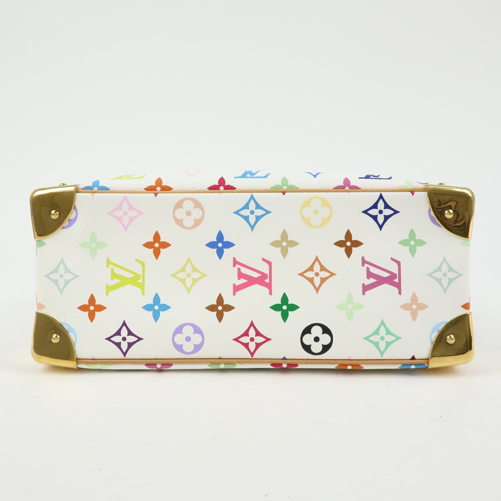 Louis Vuitton Monogram Multicolor Trouville Hand Bag Blanc M92663