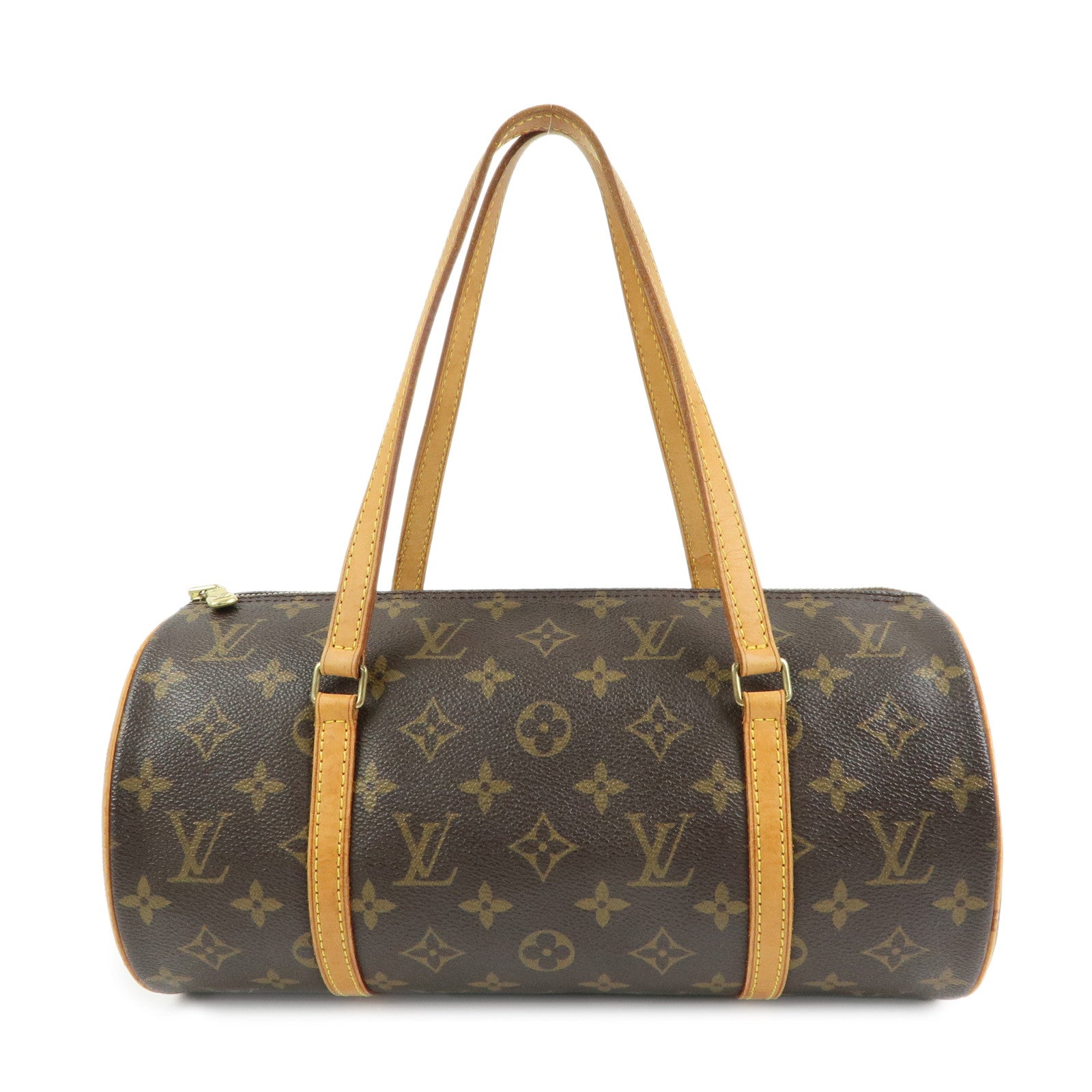 Louis Vuitton Monogram Papillon 30 Hand Bag Brown M51385