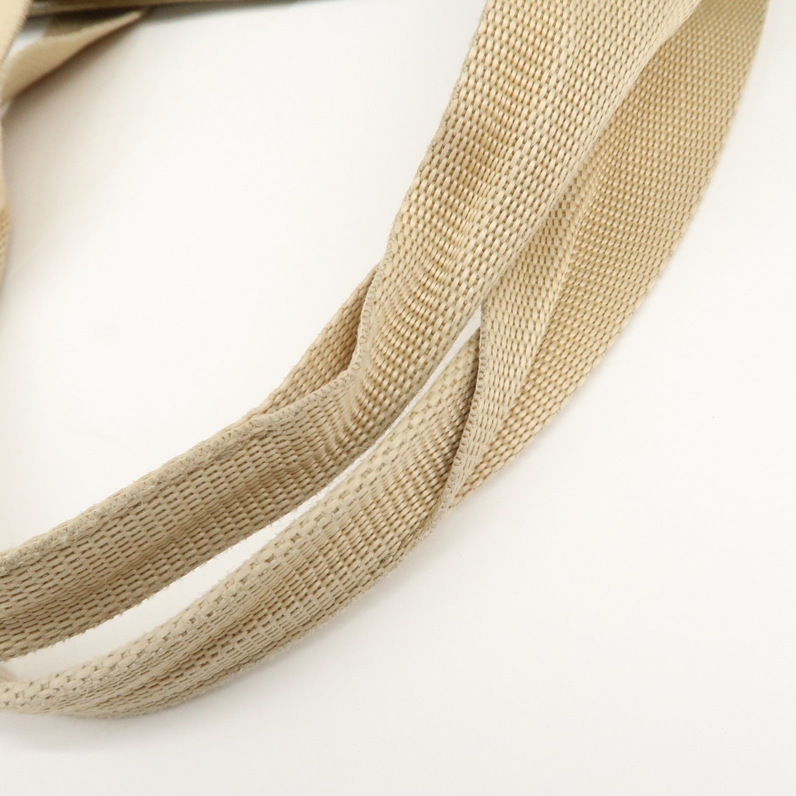 GUCCI Logo GG Canvas Leather Tote Bag Hand Bag Brown Gold 267474